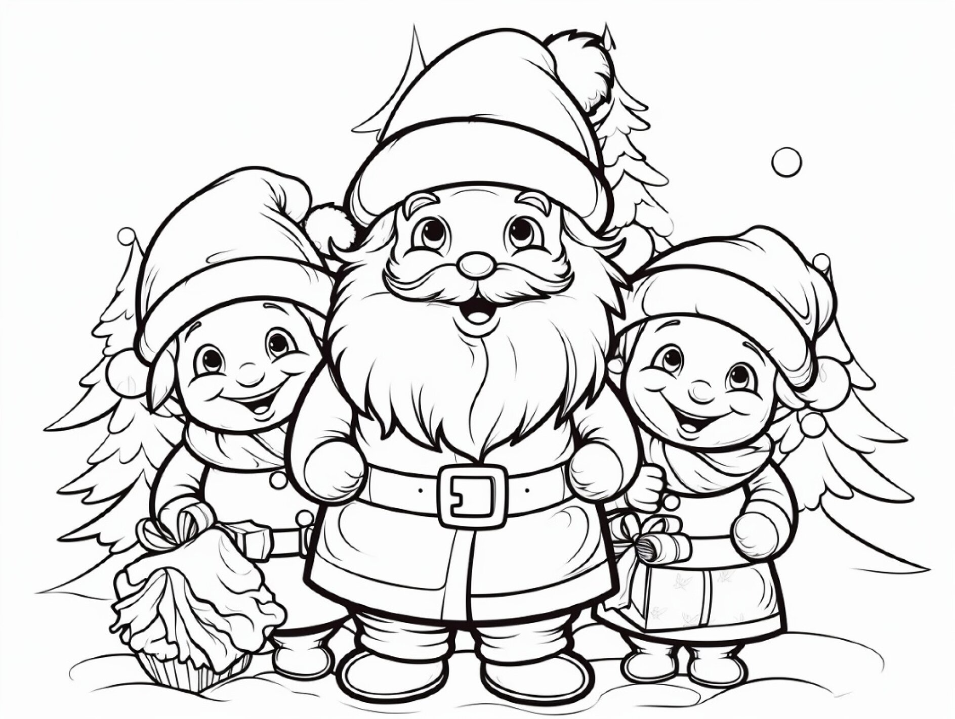 Bild von vorlage-weihnachtsmann-wichtel-tannen-schnee-zum-ausmalen,11107278_fixedwidth_18