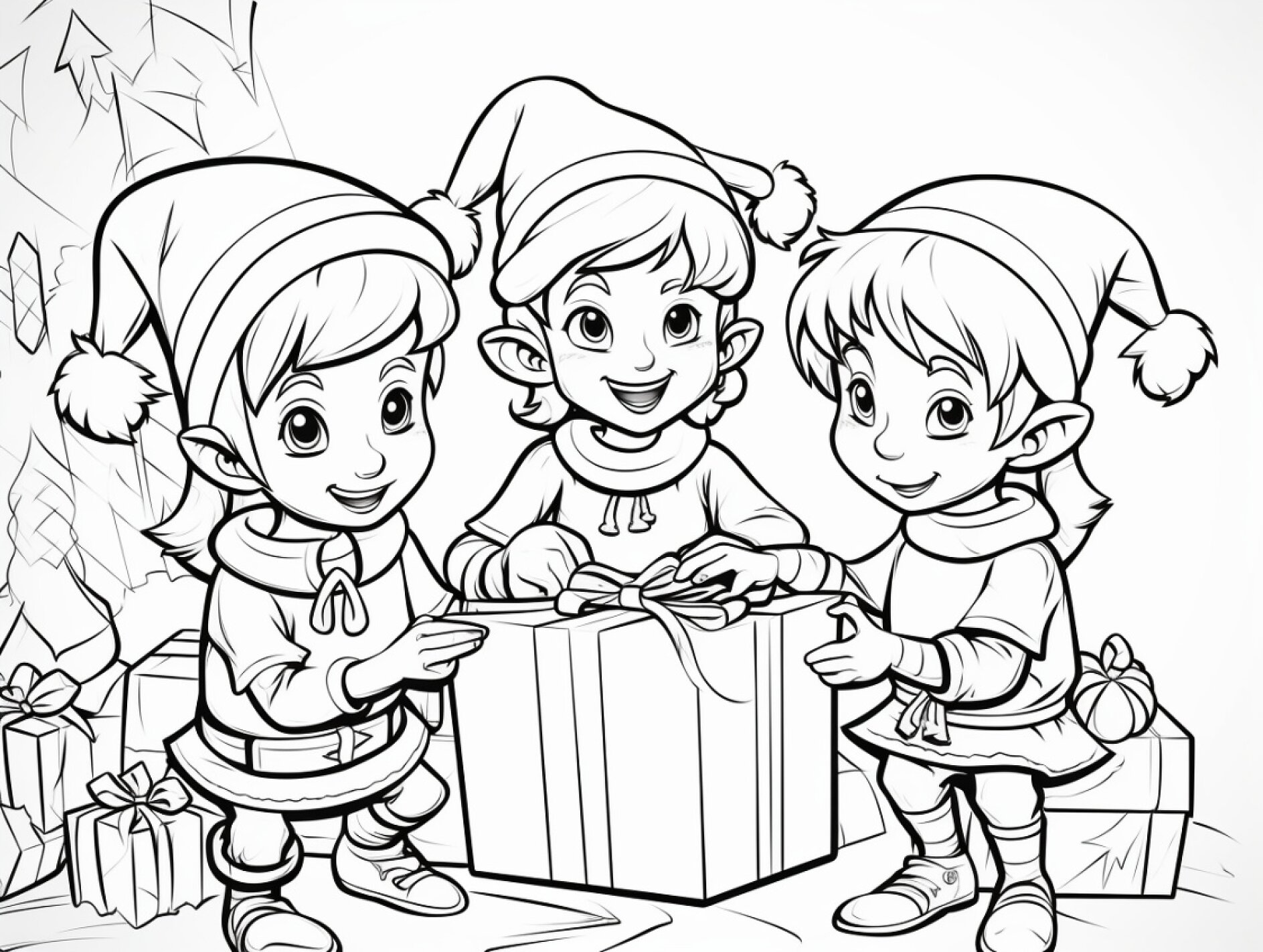 Weihnachtliche Malvorlagen - Festliche Stimmung verbreiten