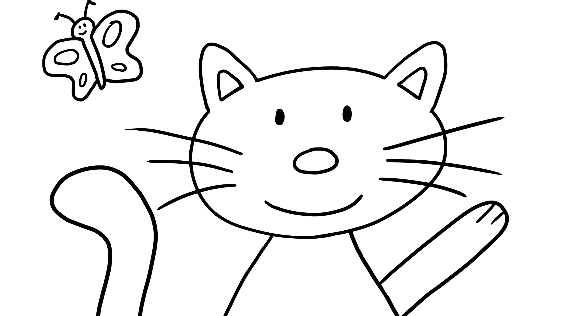 Vorlage Tiger schreitet vorsichtig zum Ausmalen - tesa