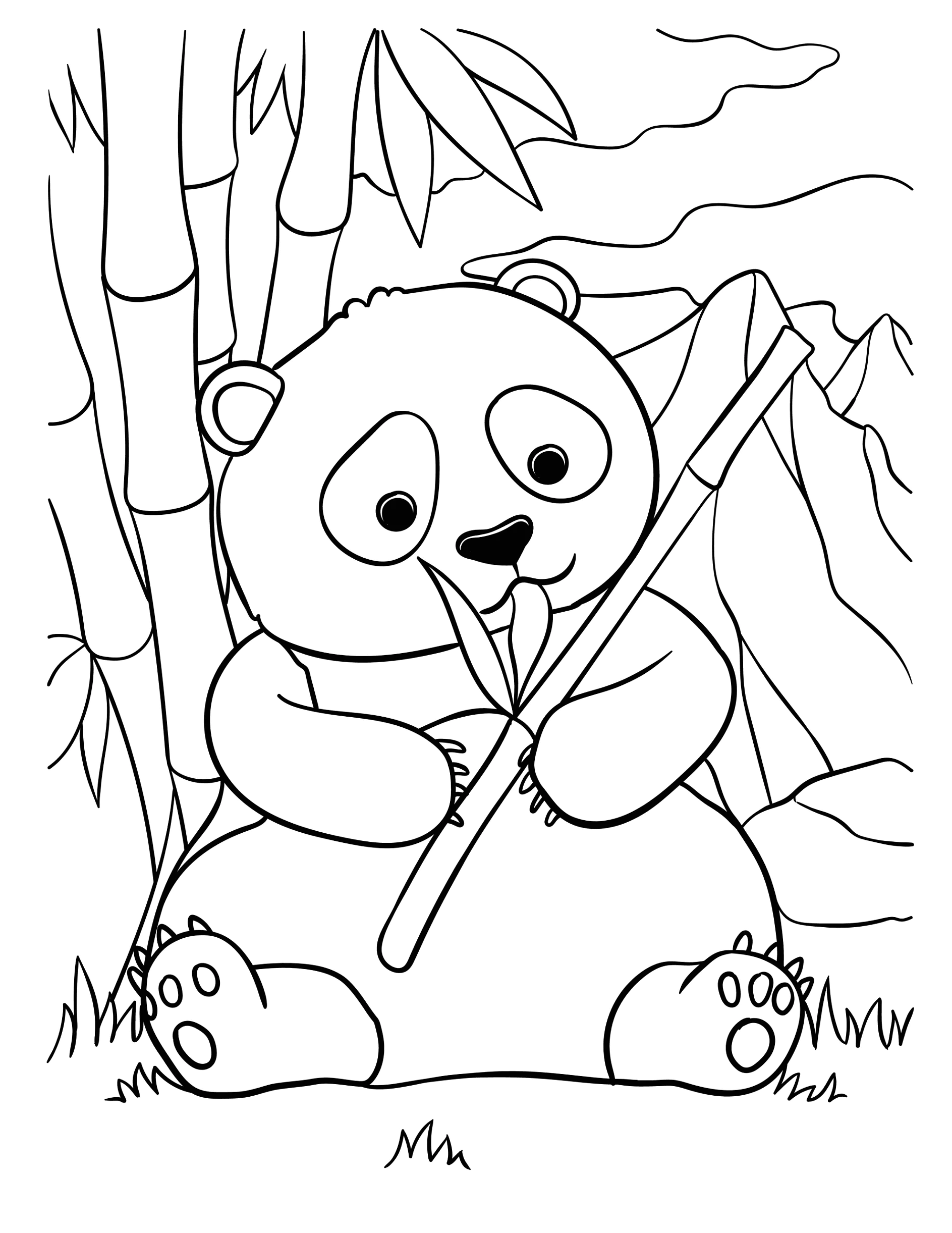 Kostenlose Panda-Malvorlagen - Ausmalbilder von Panda zum Download