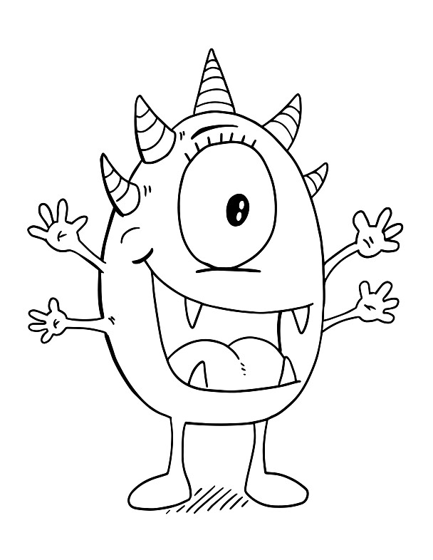 Coole Monster Ausmalbilder für dich - Mal Spaß bei Tesa