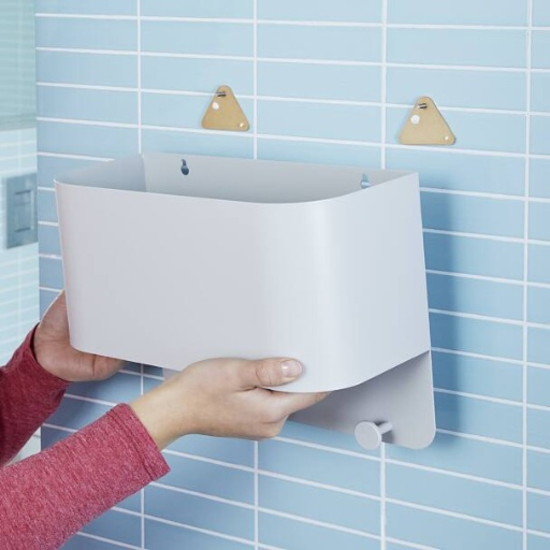 Badezimmer-Wandregal – Befestigen ohne Bohren