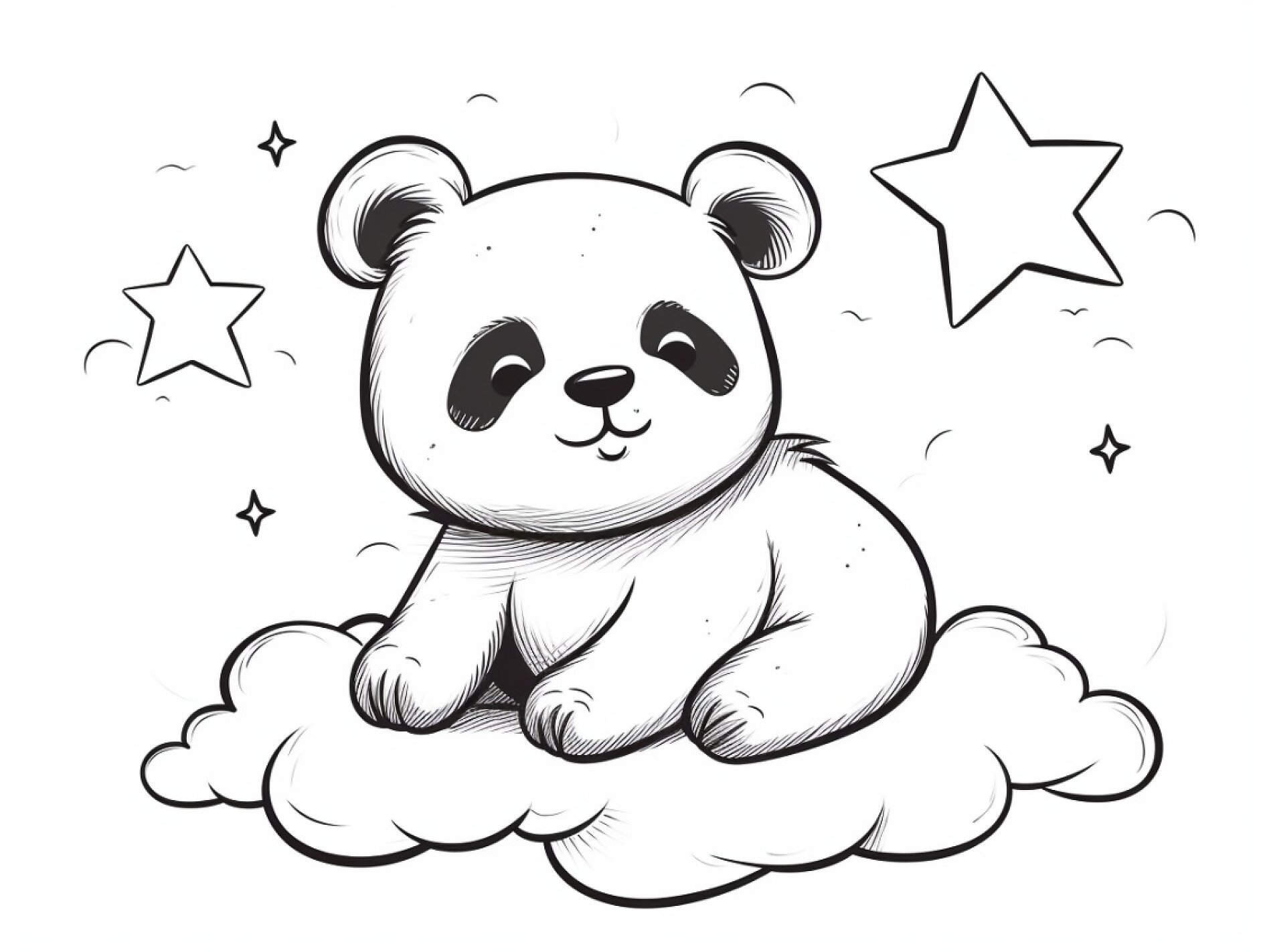 Kostenlose Panda-Malvorlagen - Ausmalbilder von Panda zum Download