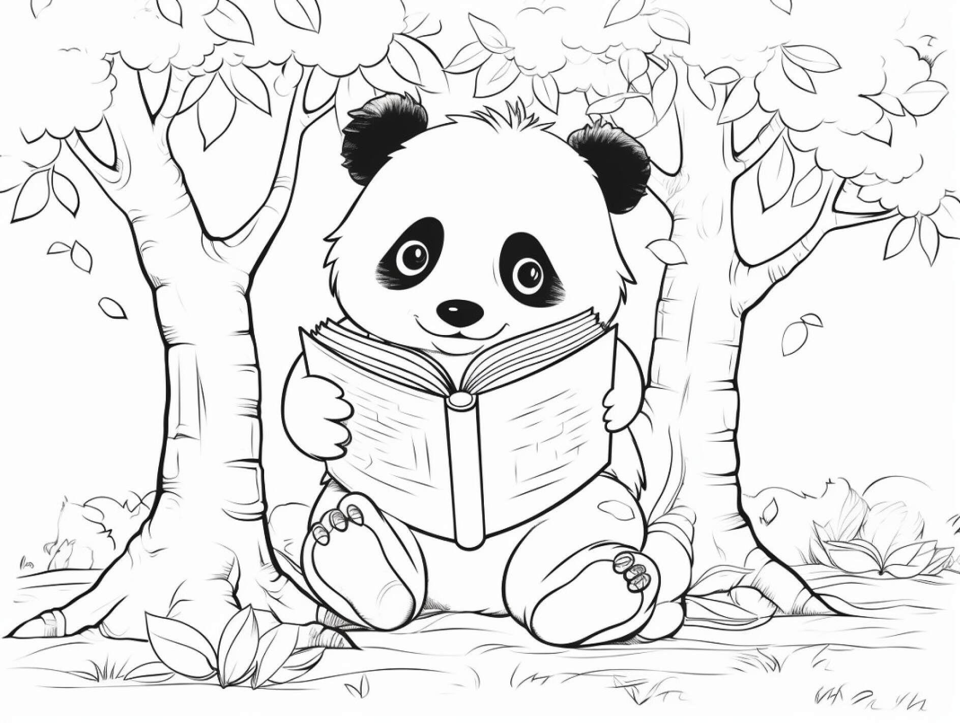 Kostenlose Panda Malvorlagen   Ausmalbilder von Panda zum Download