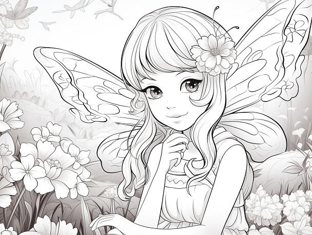 Zauberhafte Welten zum Ausmalen: Feen und Elfen Ausmalbilder für Groß und Klein