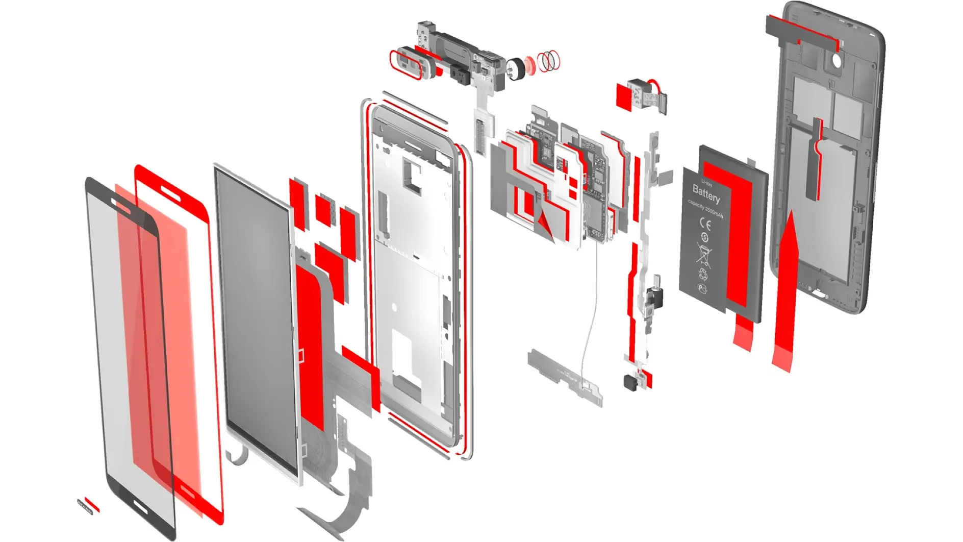 tesa-electronics-smartphone-explosion-001b-illustration-Screen