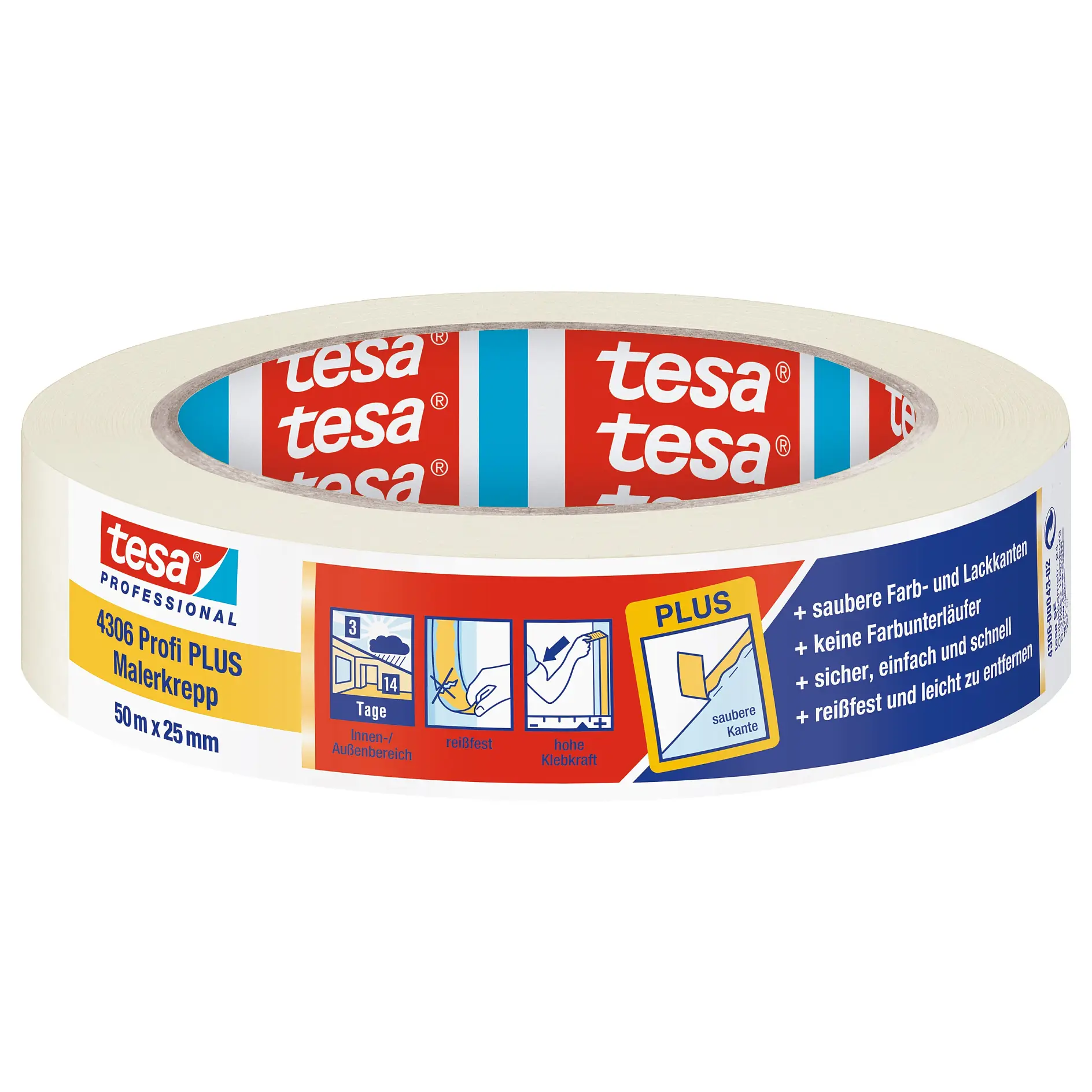 [en-en] tesa Professional masking tape Profi Plus 50m x 25mm