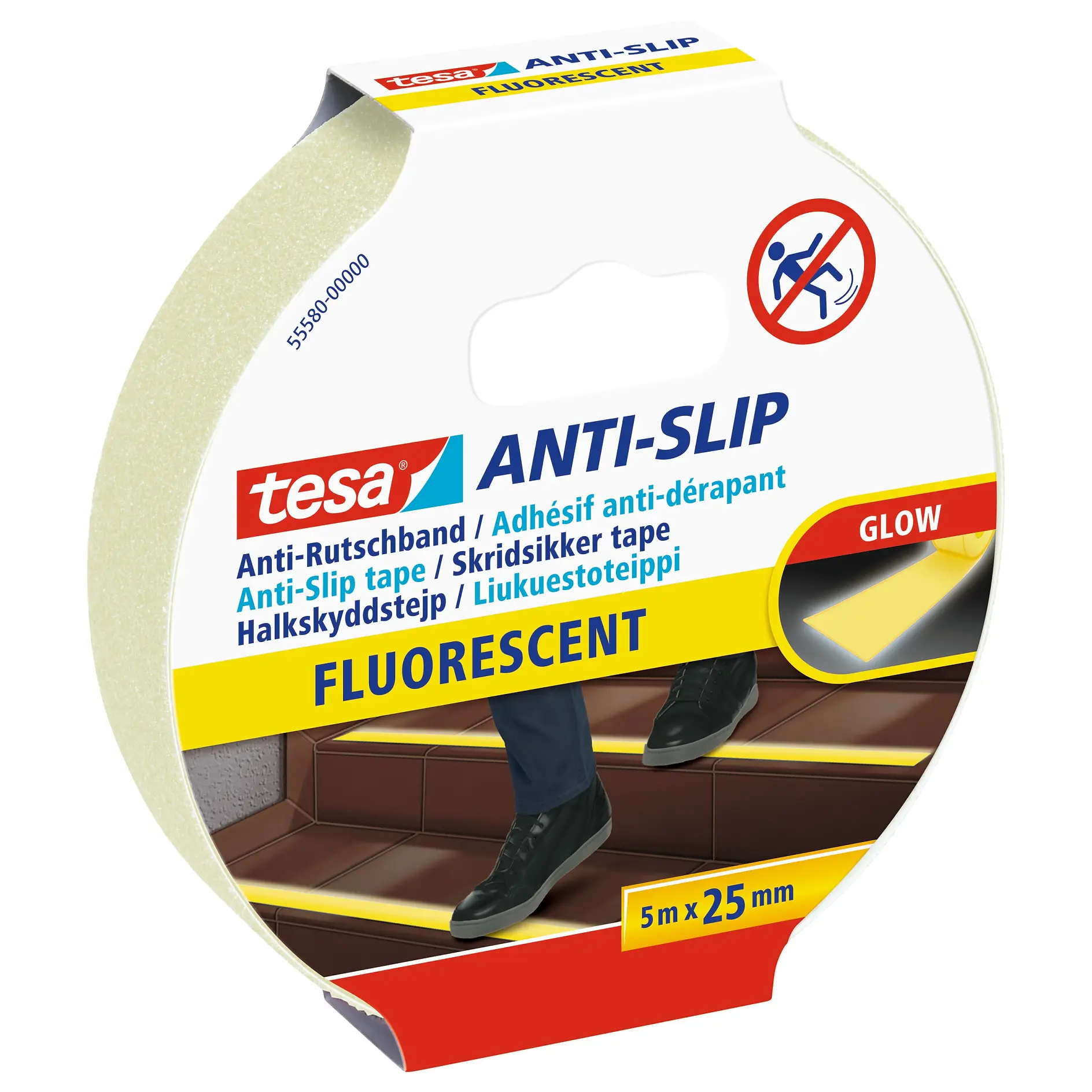 [en-en] tesa® anti slip tape fluorescent 5m:25mm