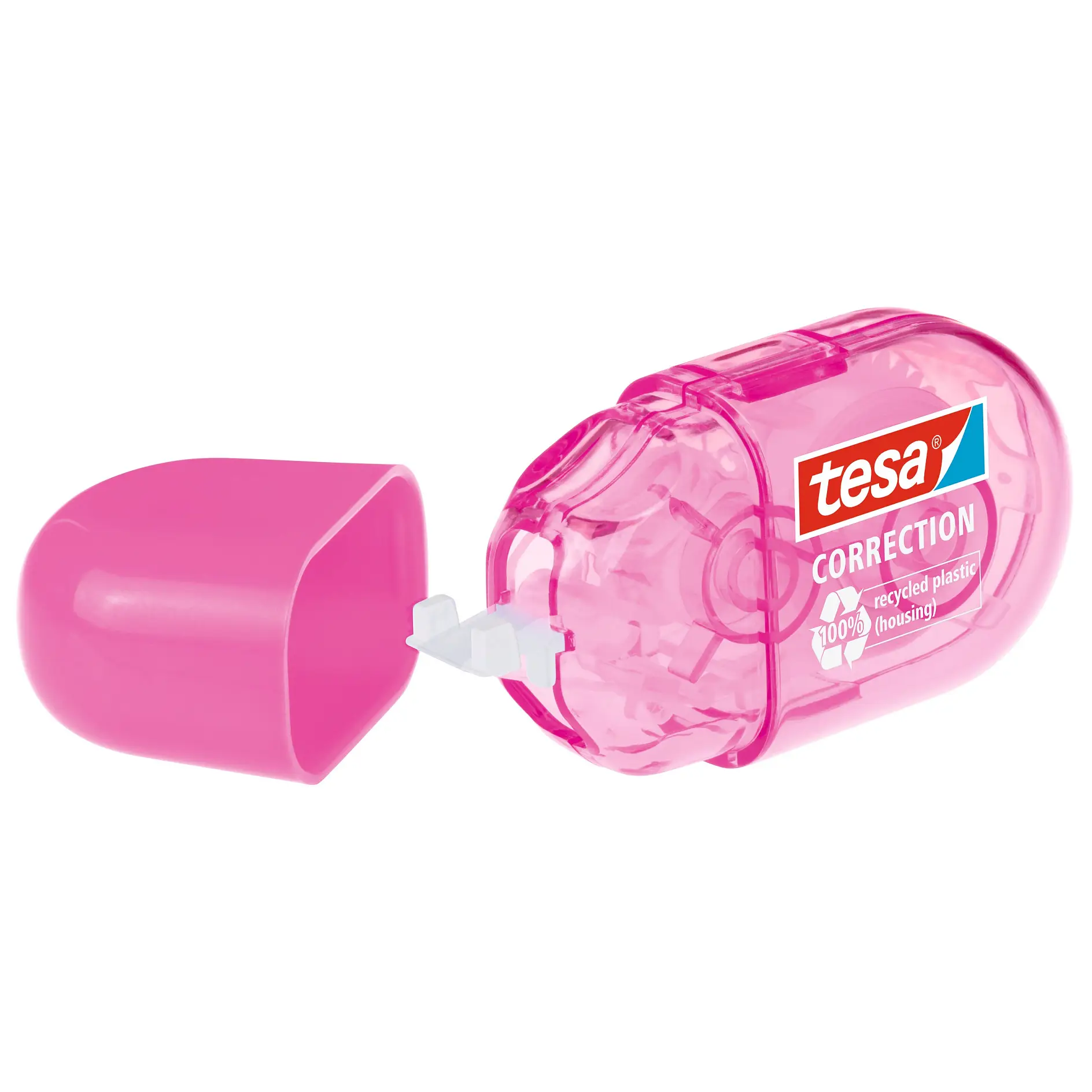[en-en] tesa mini Roller Correction ecoLogo 6m x 5mm, pink