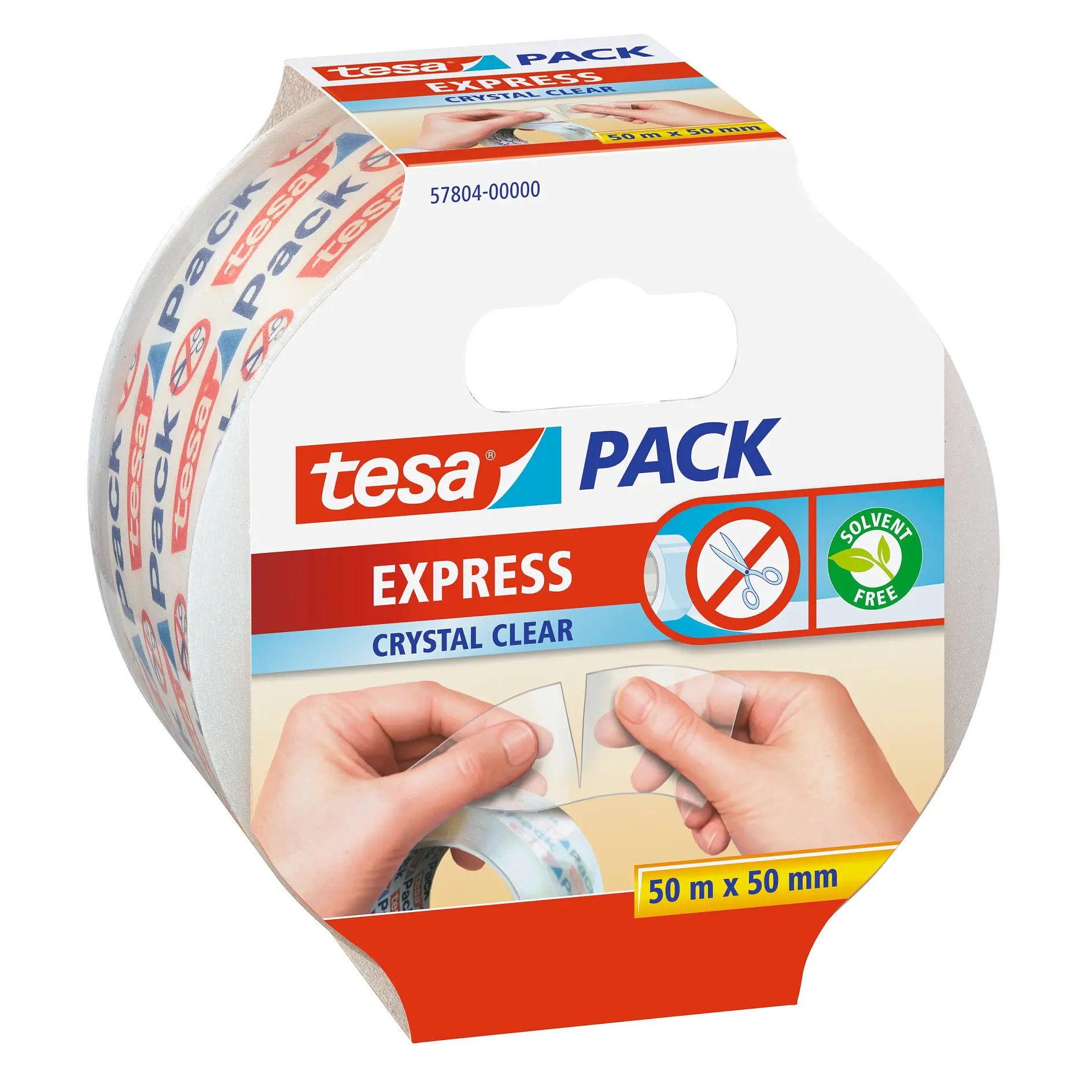 [en-en] tesapack express 50m x 50mm, crystal clear