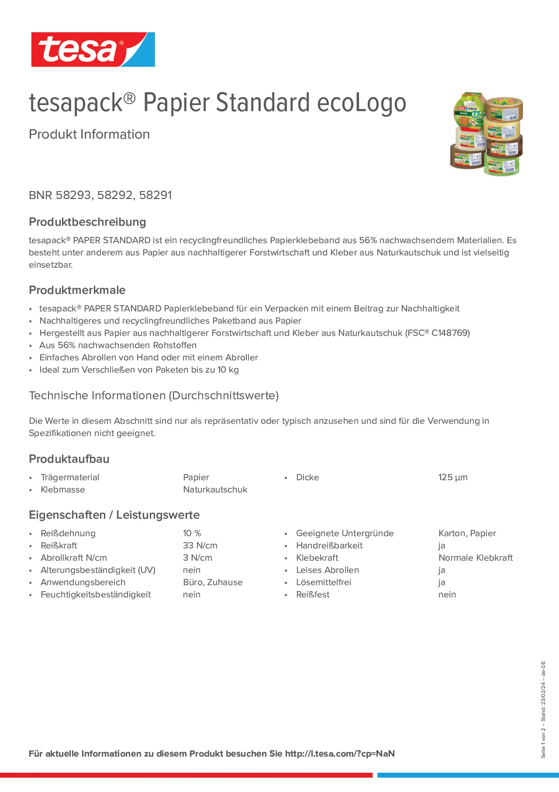 Product information_tesapack® 58293_de-DE