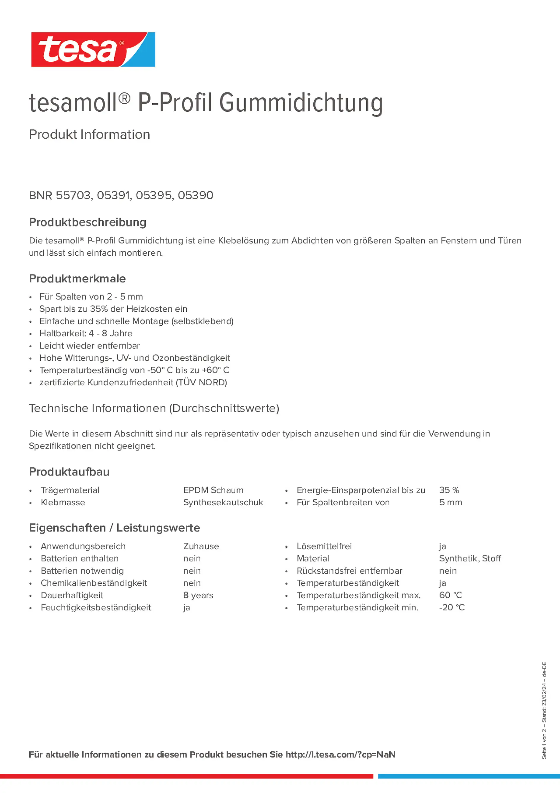 Product information_tesamoll® 5366_de-DE