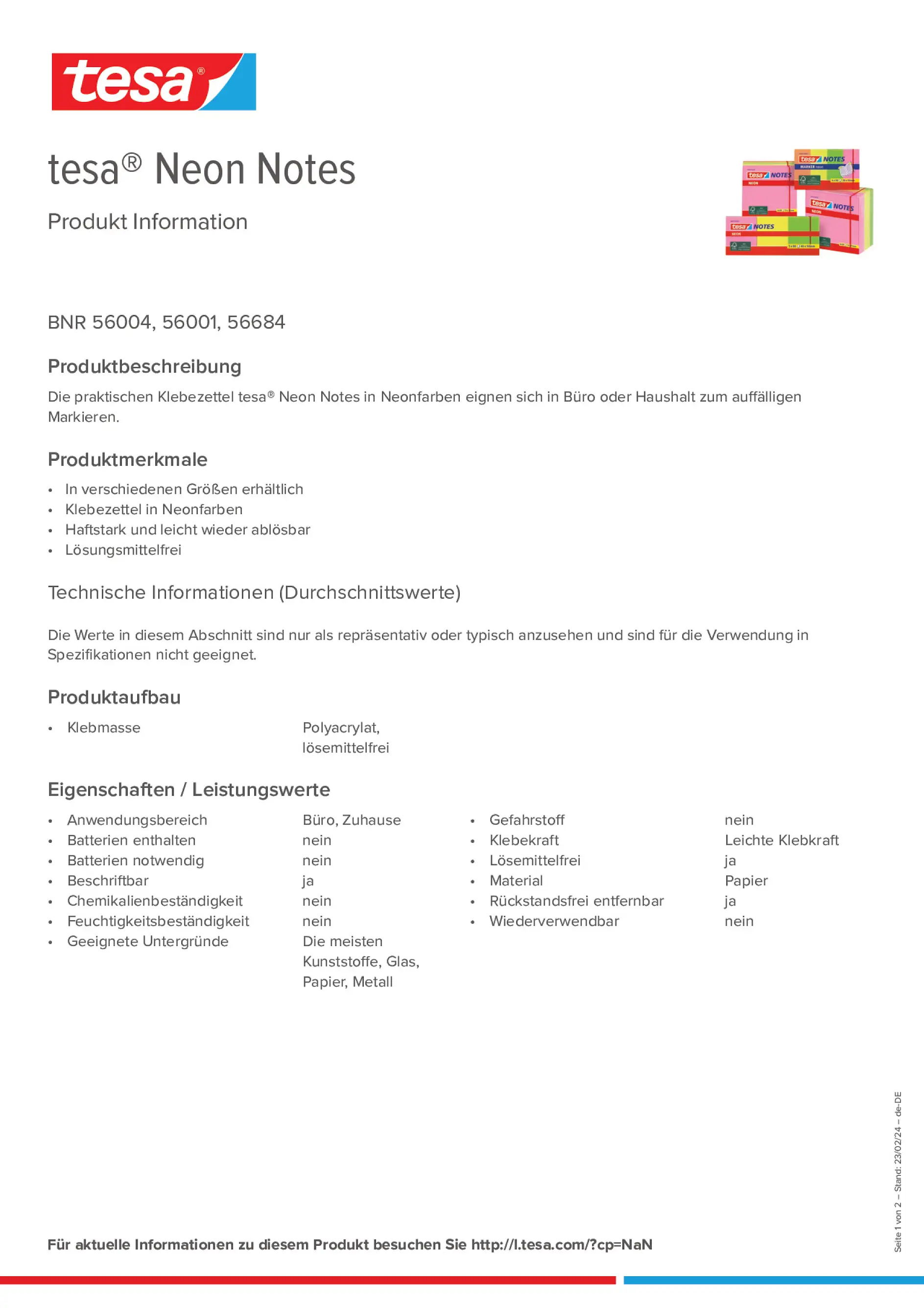 Product information_tesa® 56001_de-DE