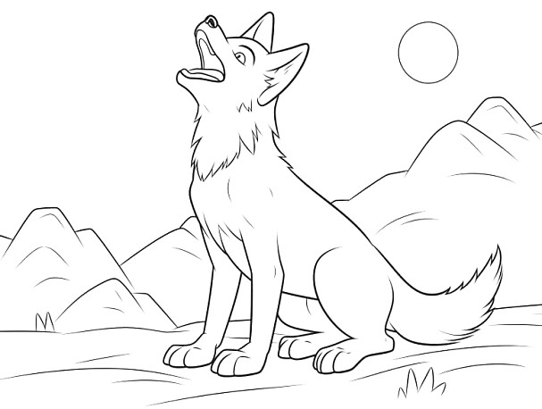 Wölfe Ausmalbilder: Entfessele deine Kreativität mit kostenlosen Malvorlagen!