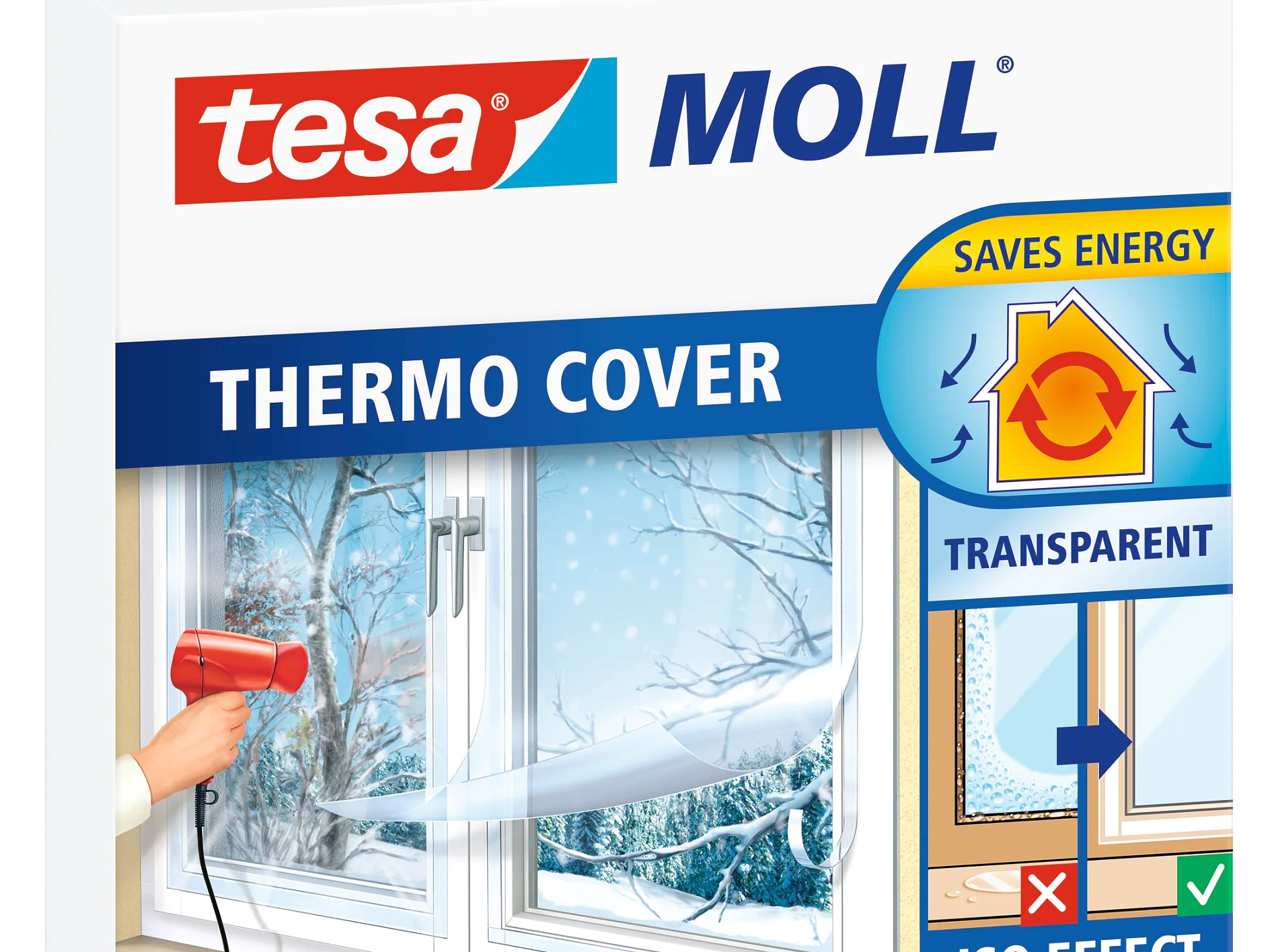 [en-en] tesamoll Thermo Cover, transparent, 4m x 1,5m