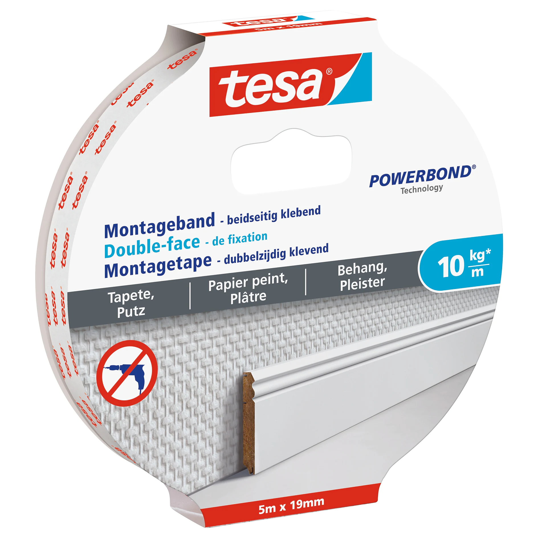 [en-en] tesa Smart Mounting System Mounting Tape 5x19 Wallpaper