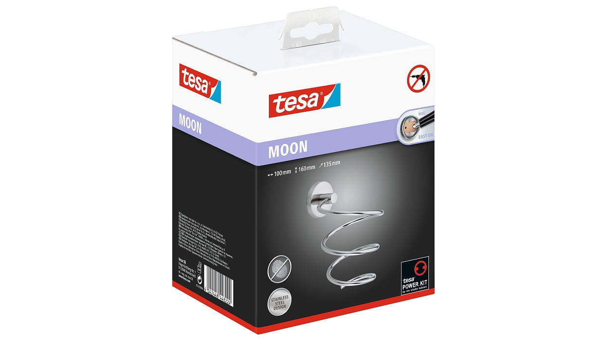 [en-en] tesa Moon Hair Dryer Holder