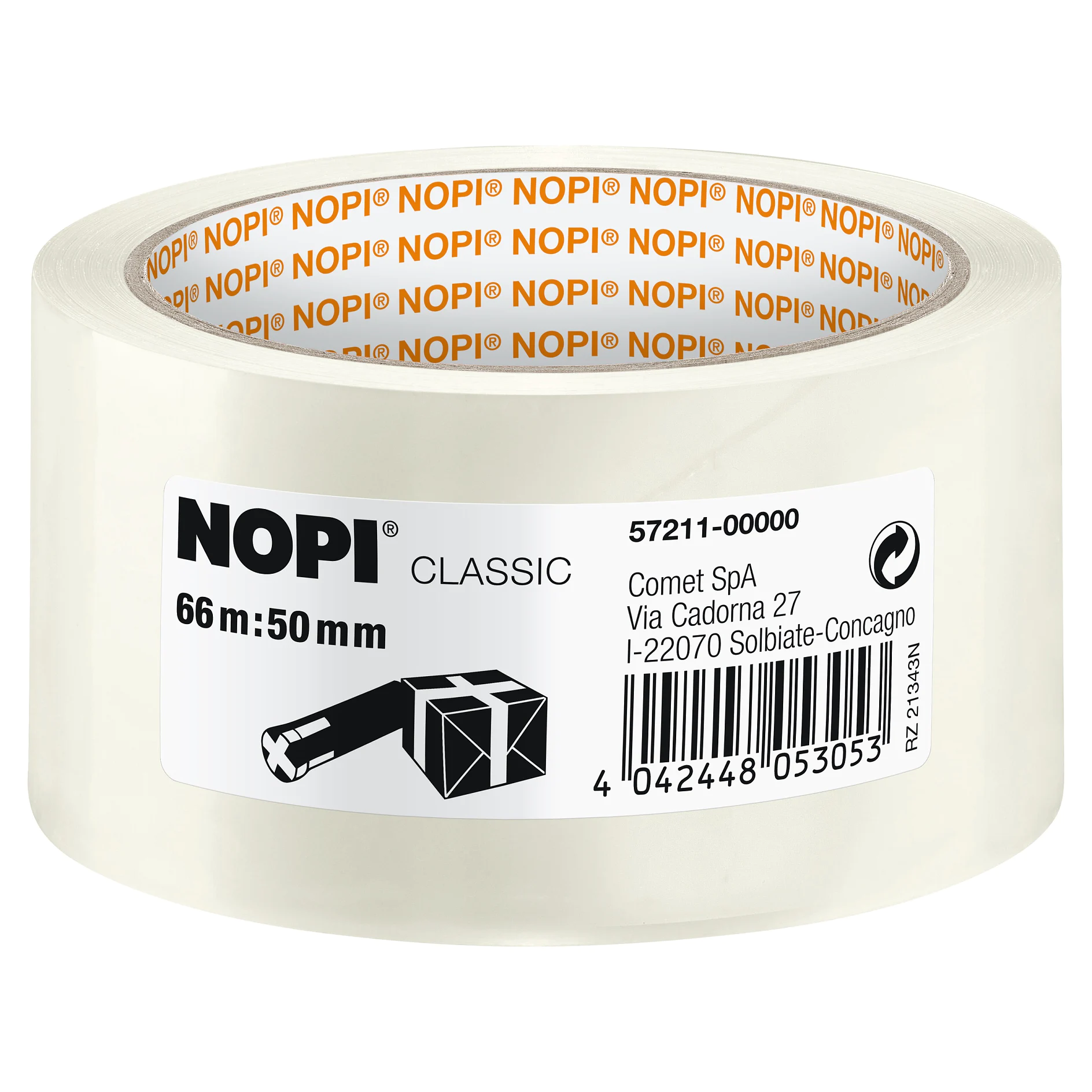 [en-en] NOPI Packaging Tape 57211,66m x 50mm, transparent