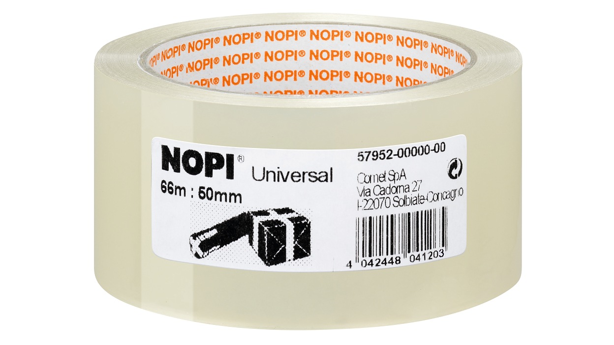 [en-en] NOPI packaging tape Universal 66m x 50mm, transparent