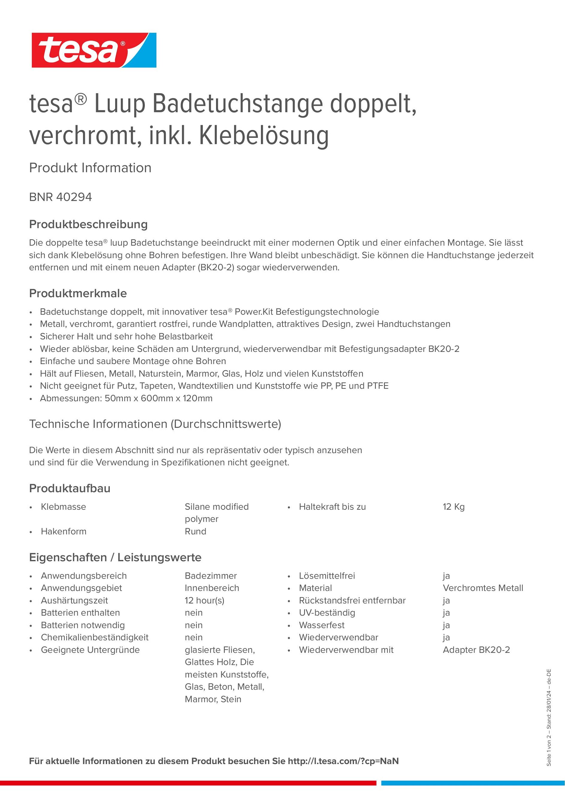 Product information_tesa® 40294_de-DE