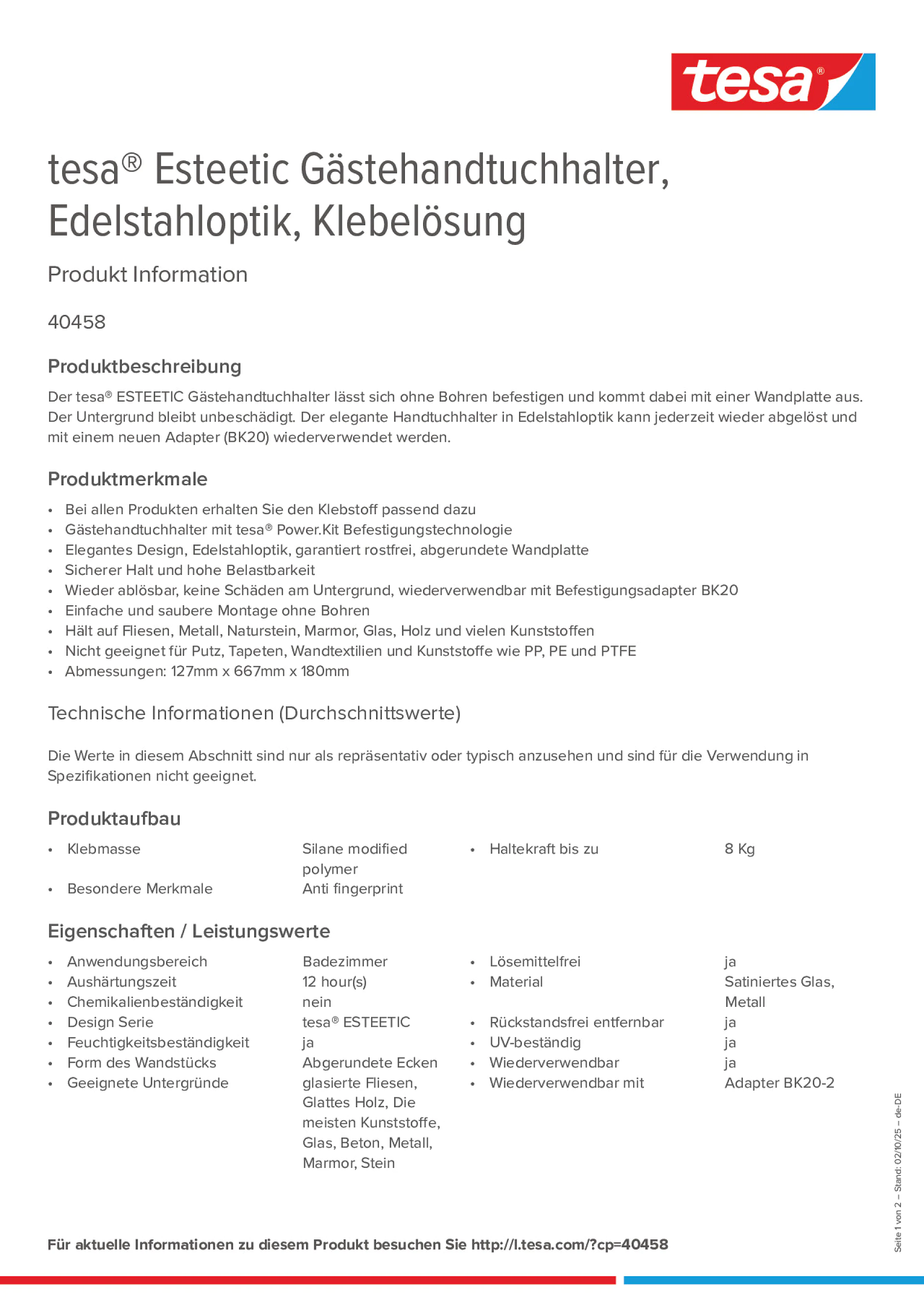 Product information_tesa® 40458_de-DE