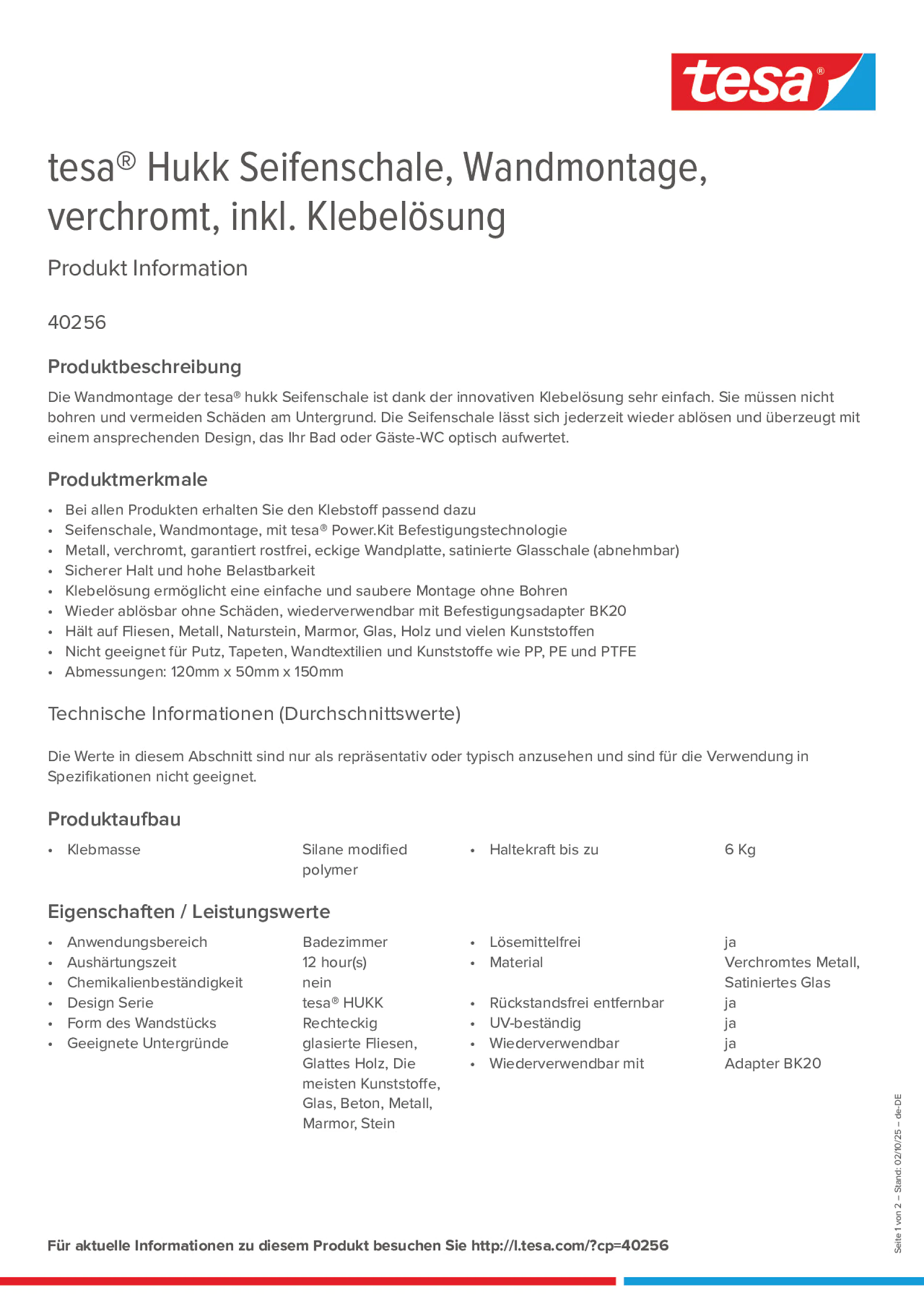 Product information_tesa® 40256_de-DE