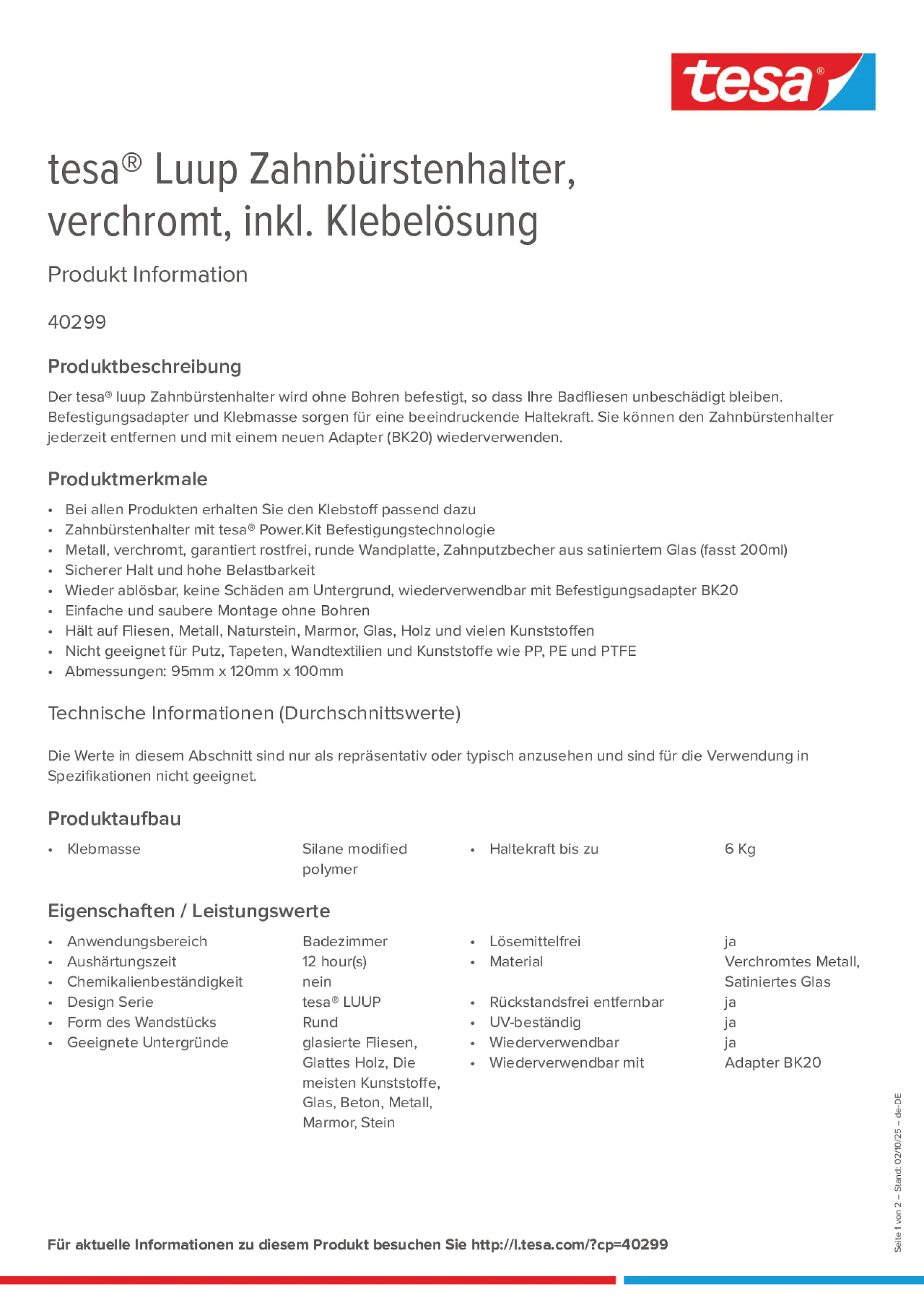 Product information_tesa® 40299_de-DE
