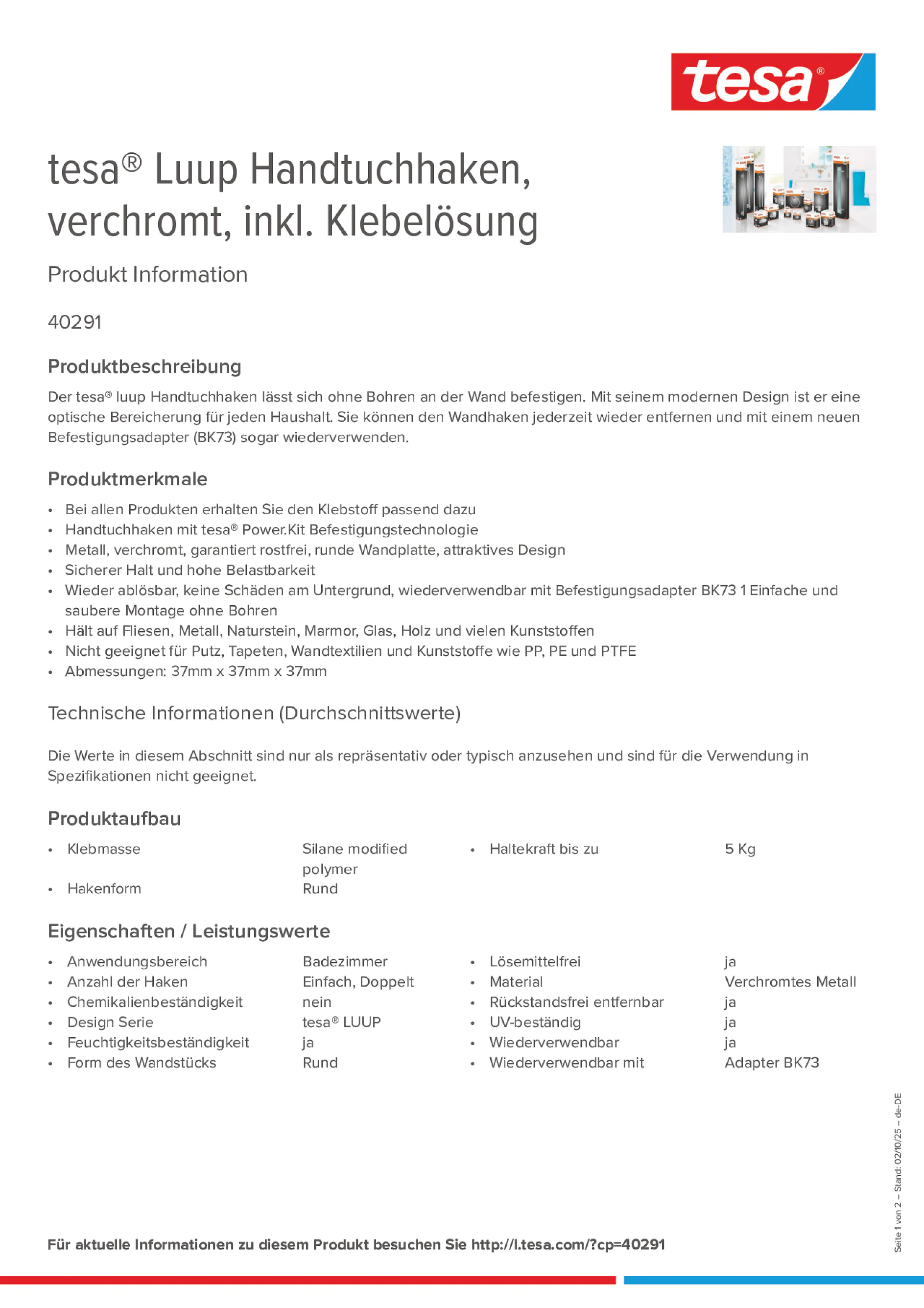 Product information_tesa® 40291_de-DE
