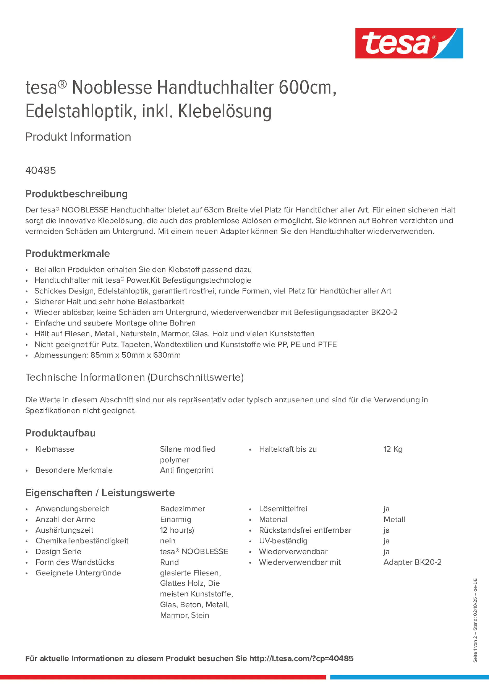Product information_tesa® 40485_de-DE