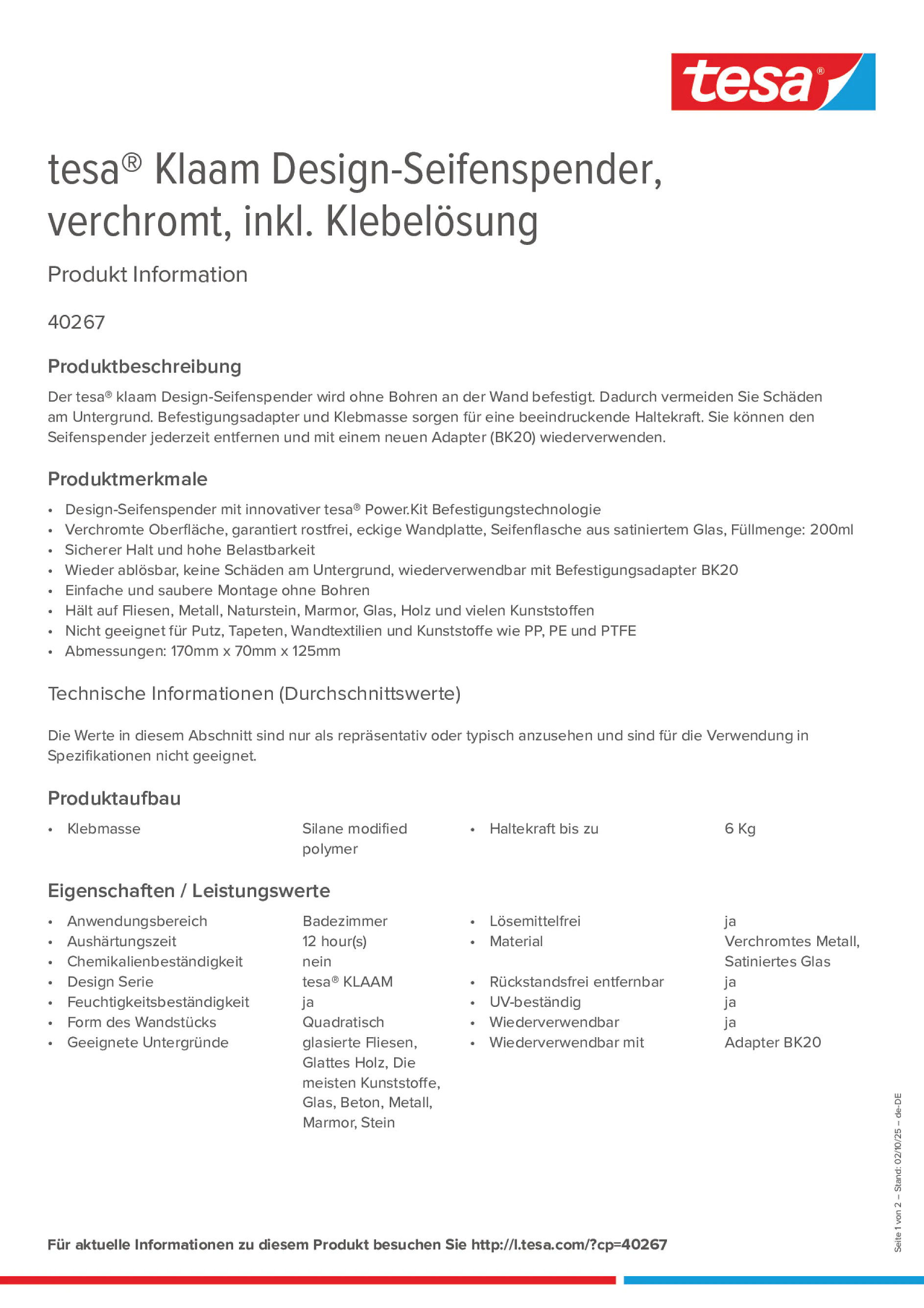 Product information_tesa® 40267_de-DE