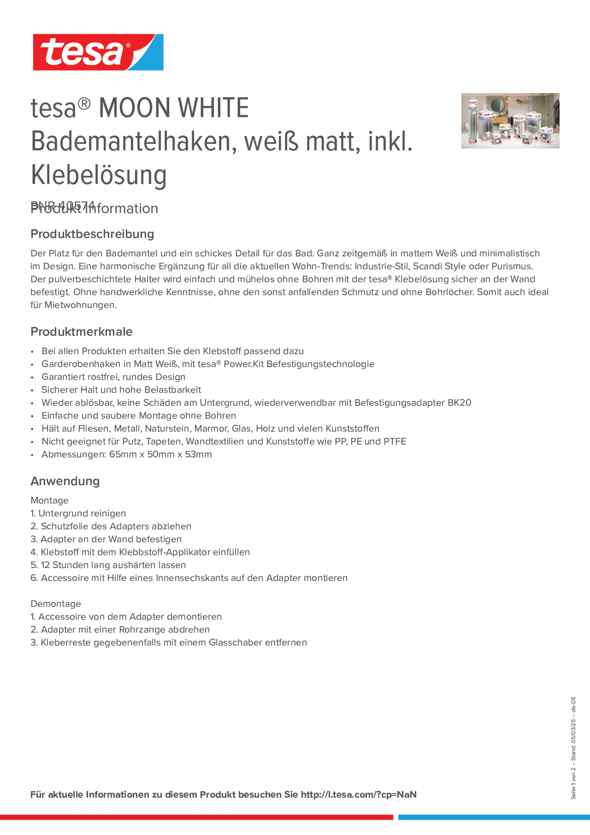 Product information_tesa® 40574_de-DE