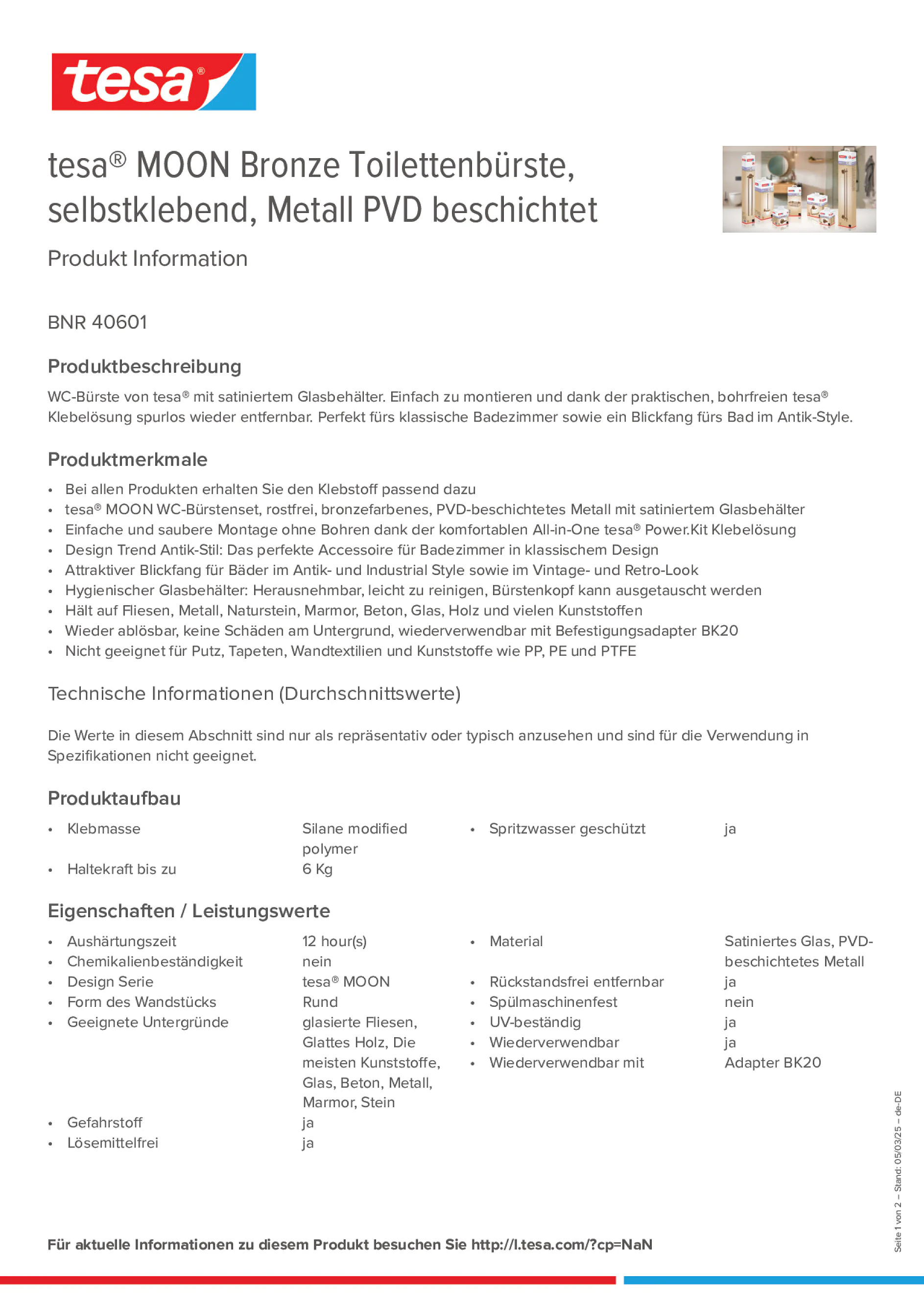 Product information_tesa® 40601_de-DE