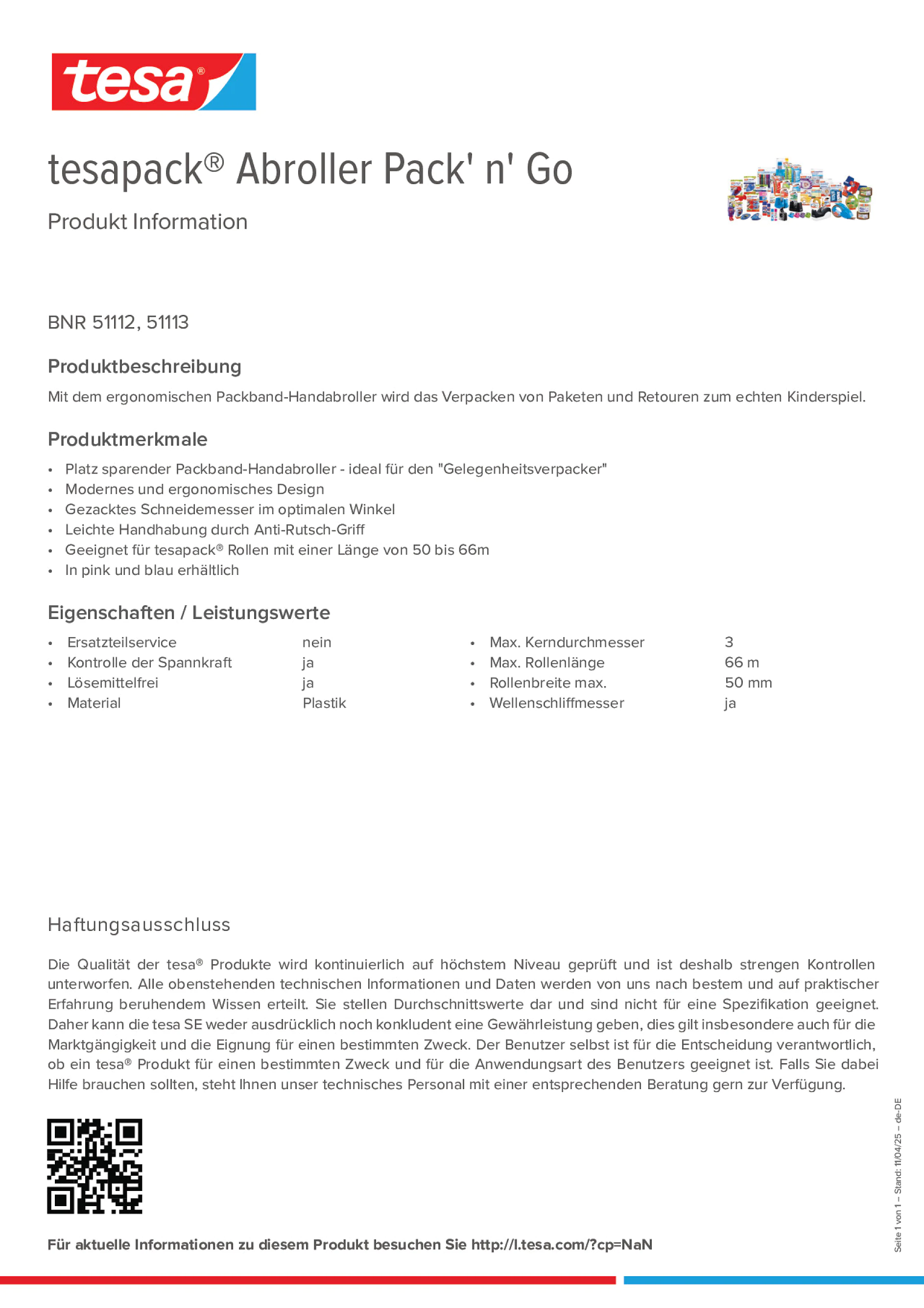 Product information_tesapack® 51113_de-DE