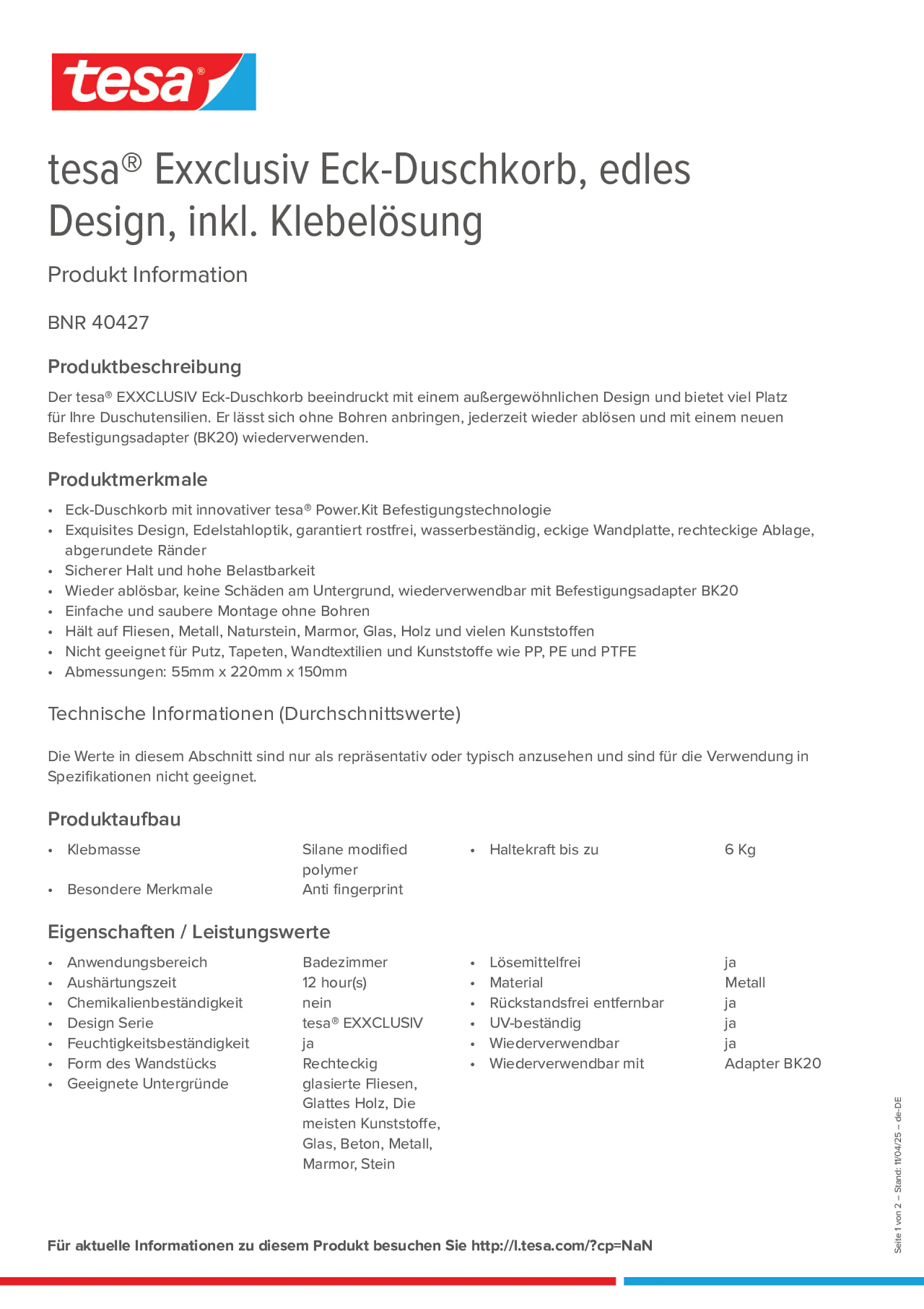 Product information_tesa® 40427_de-DE