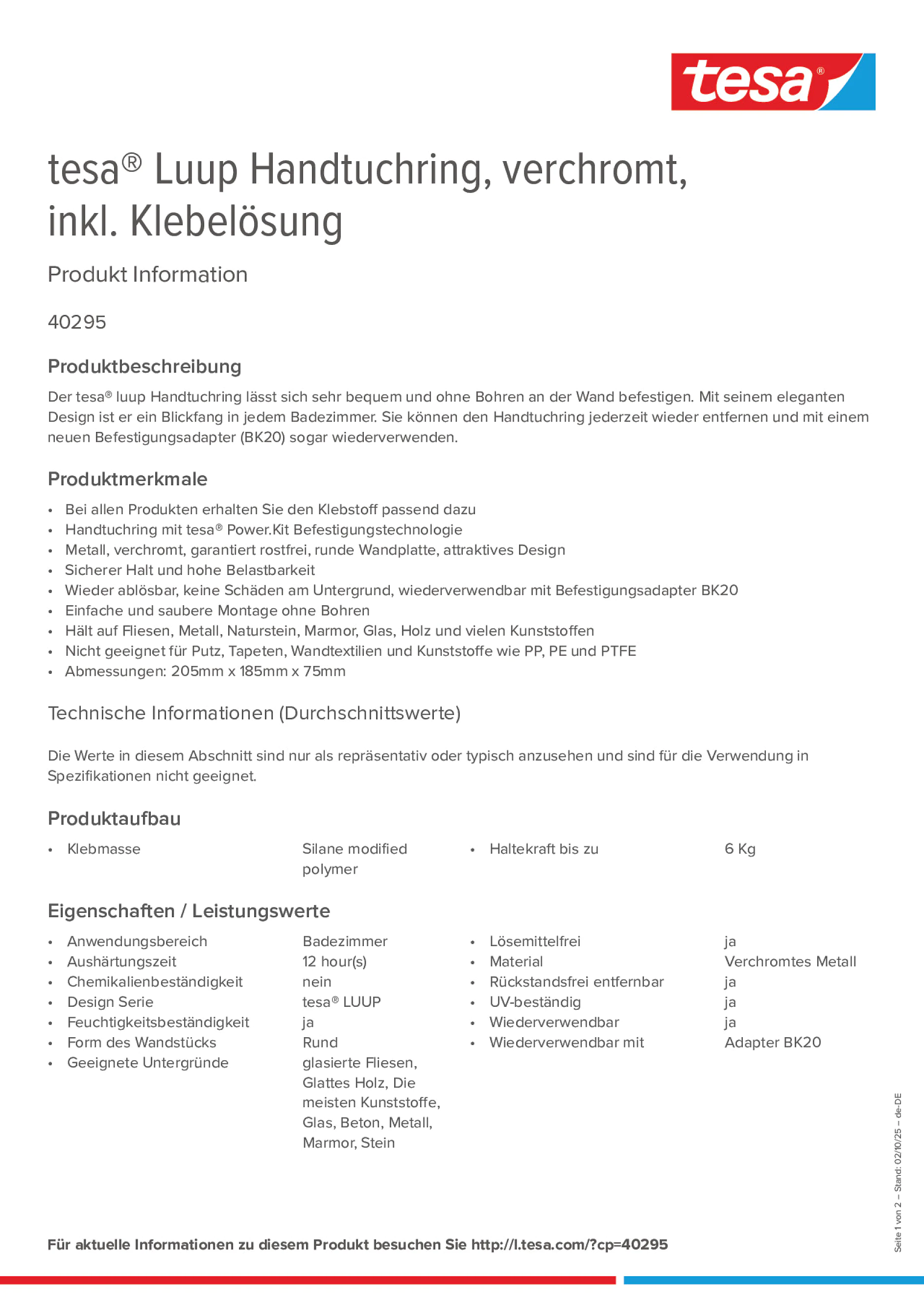 Product information_tesa® 40295_de-DE