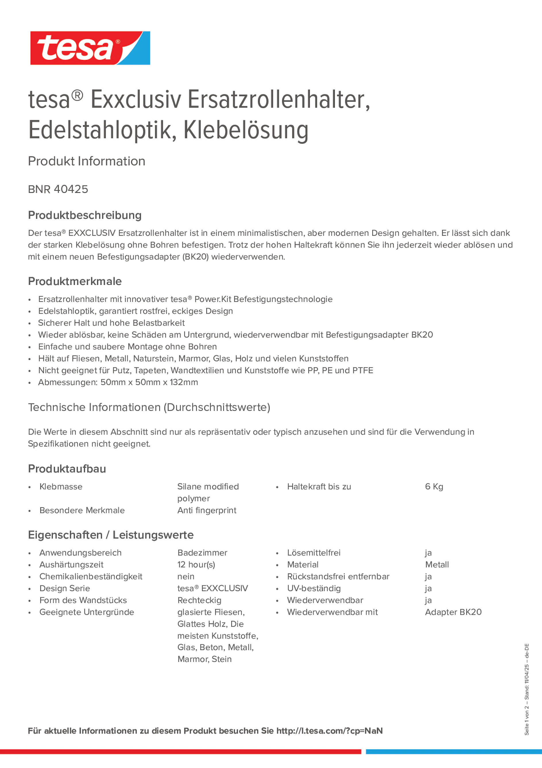 Product information_tesa® 40425_de-DE