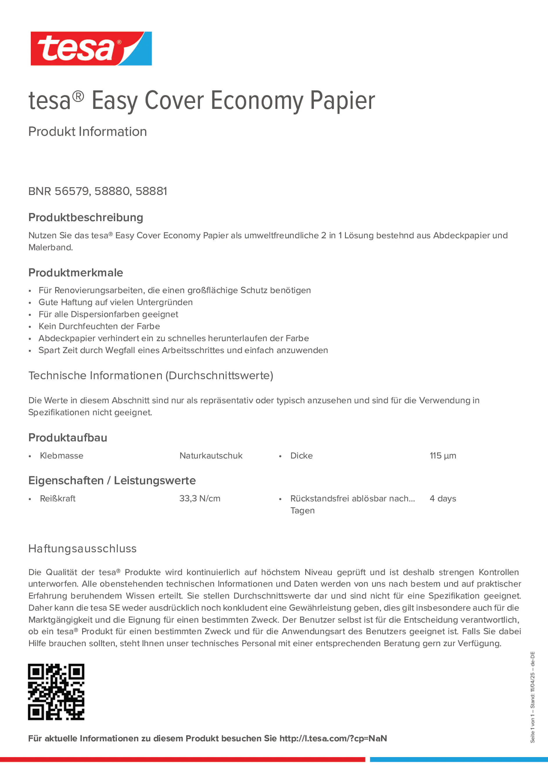 Product information_tesa® Easy Cover 58880_de-DE