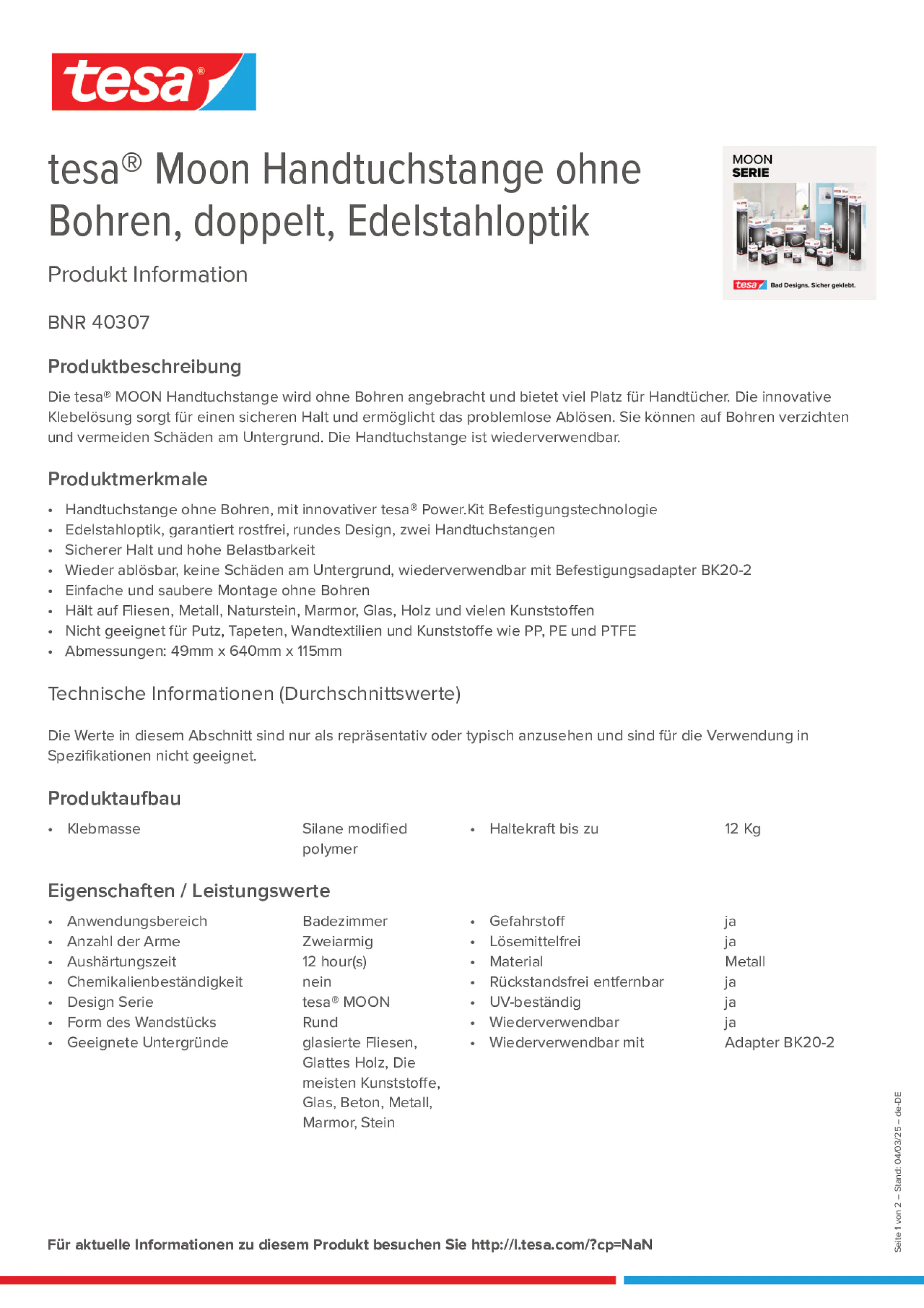 Product information_tesa® 40307_de-DE