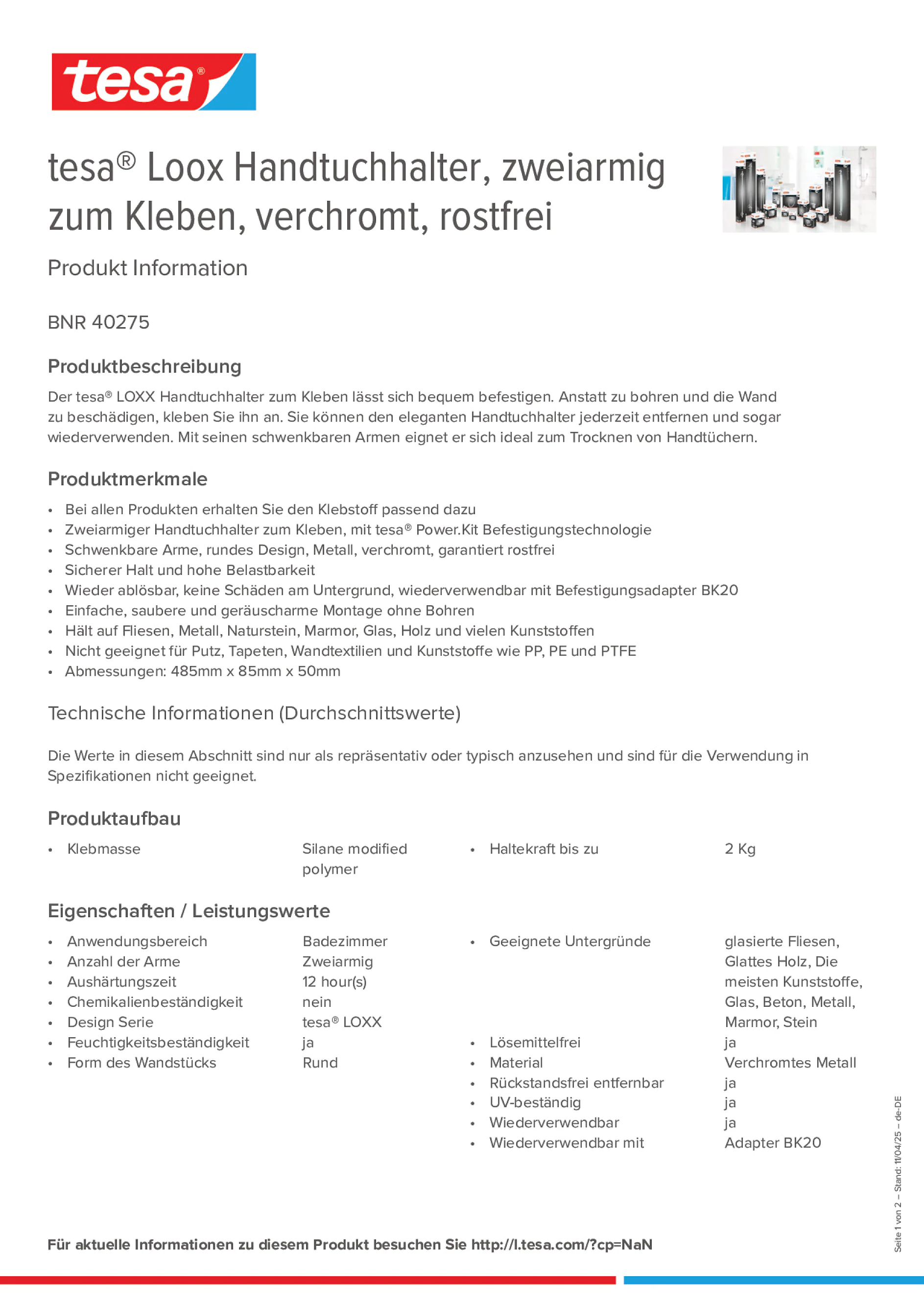 Product information_tesa® 40275_de-DE