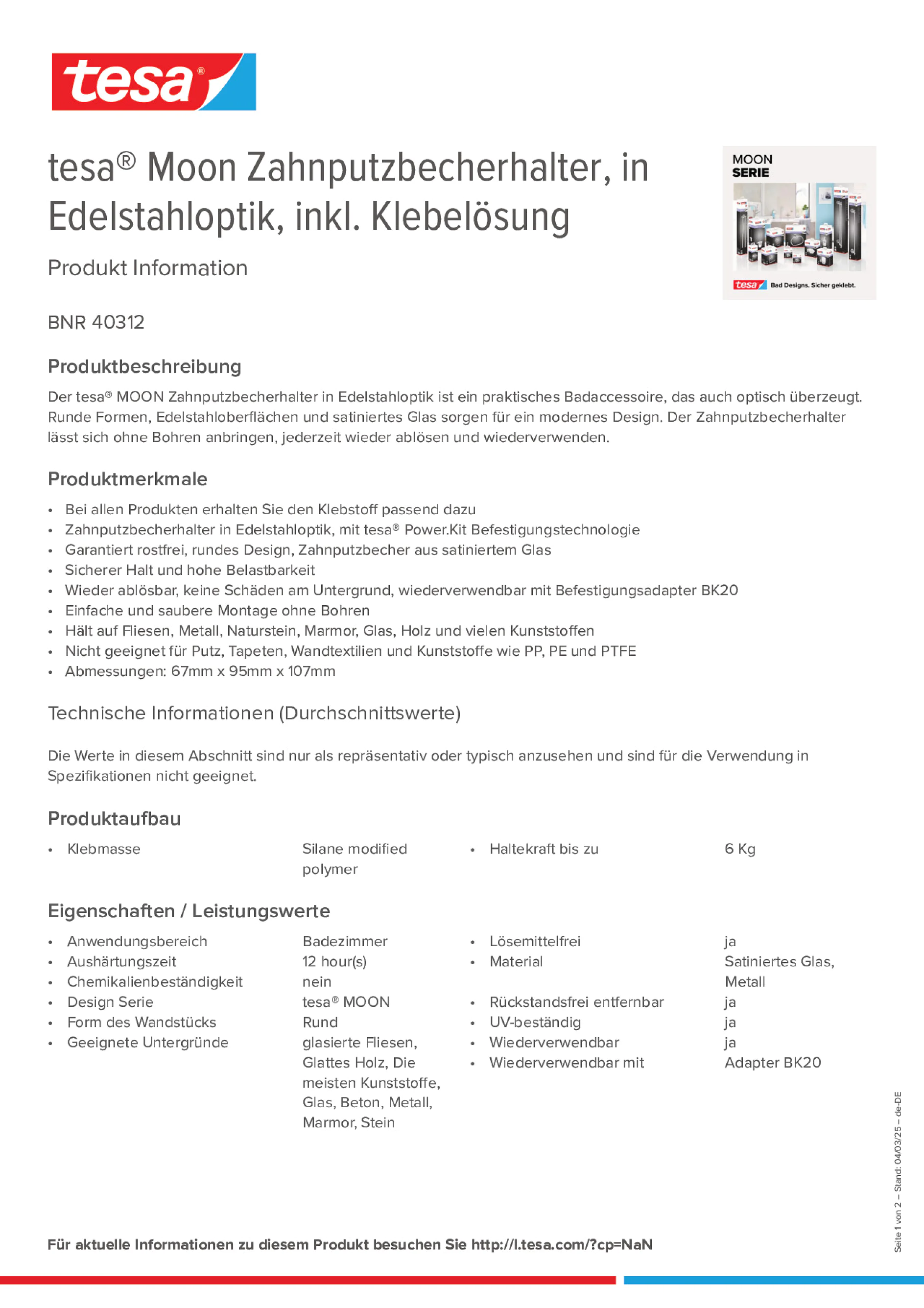 Product information_tesa® 40312_de-DE