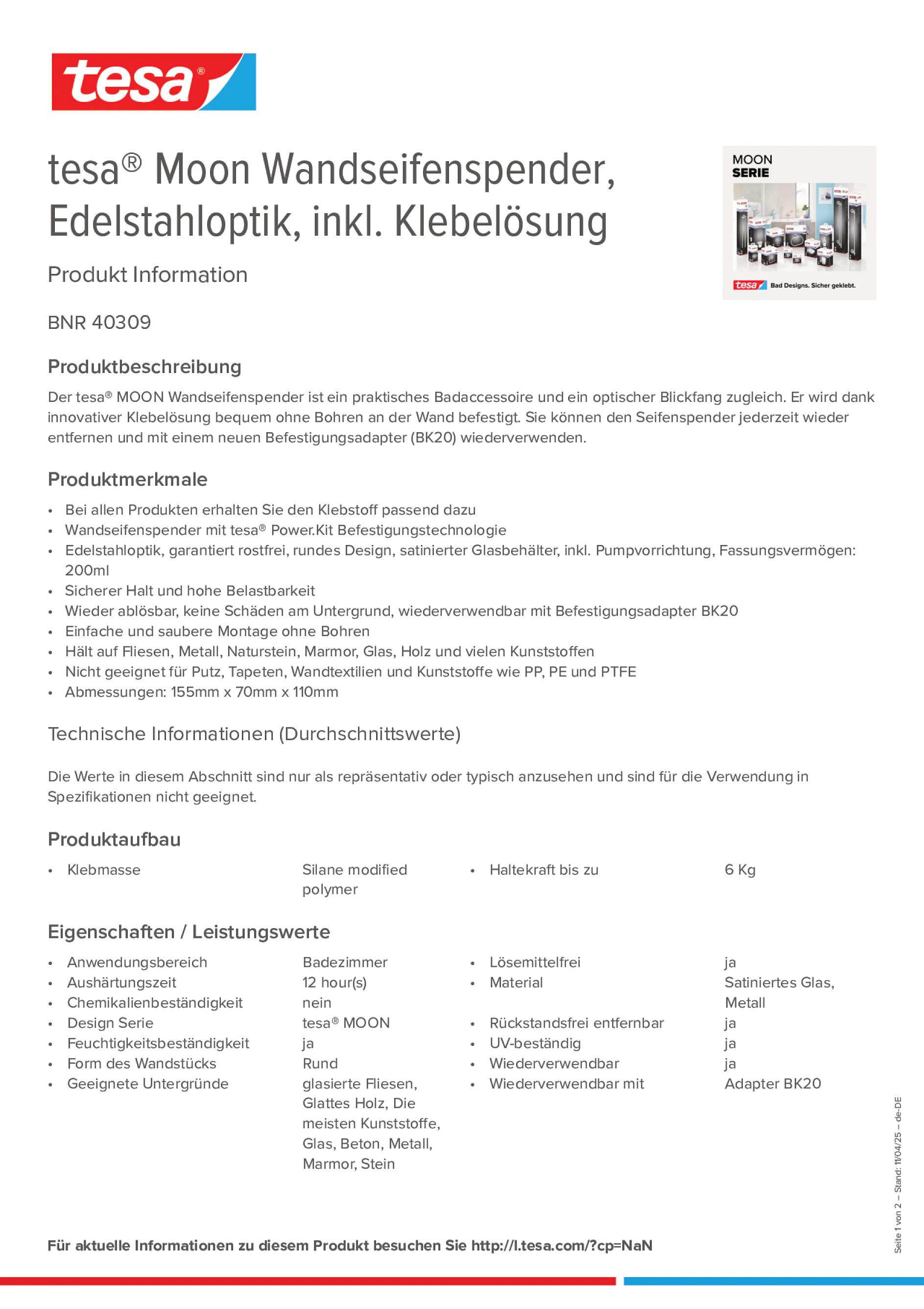 Product information_tesa® 40309_de-DE
