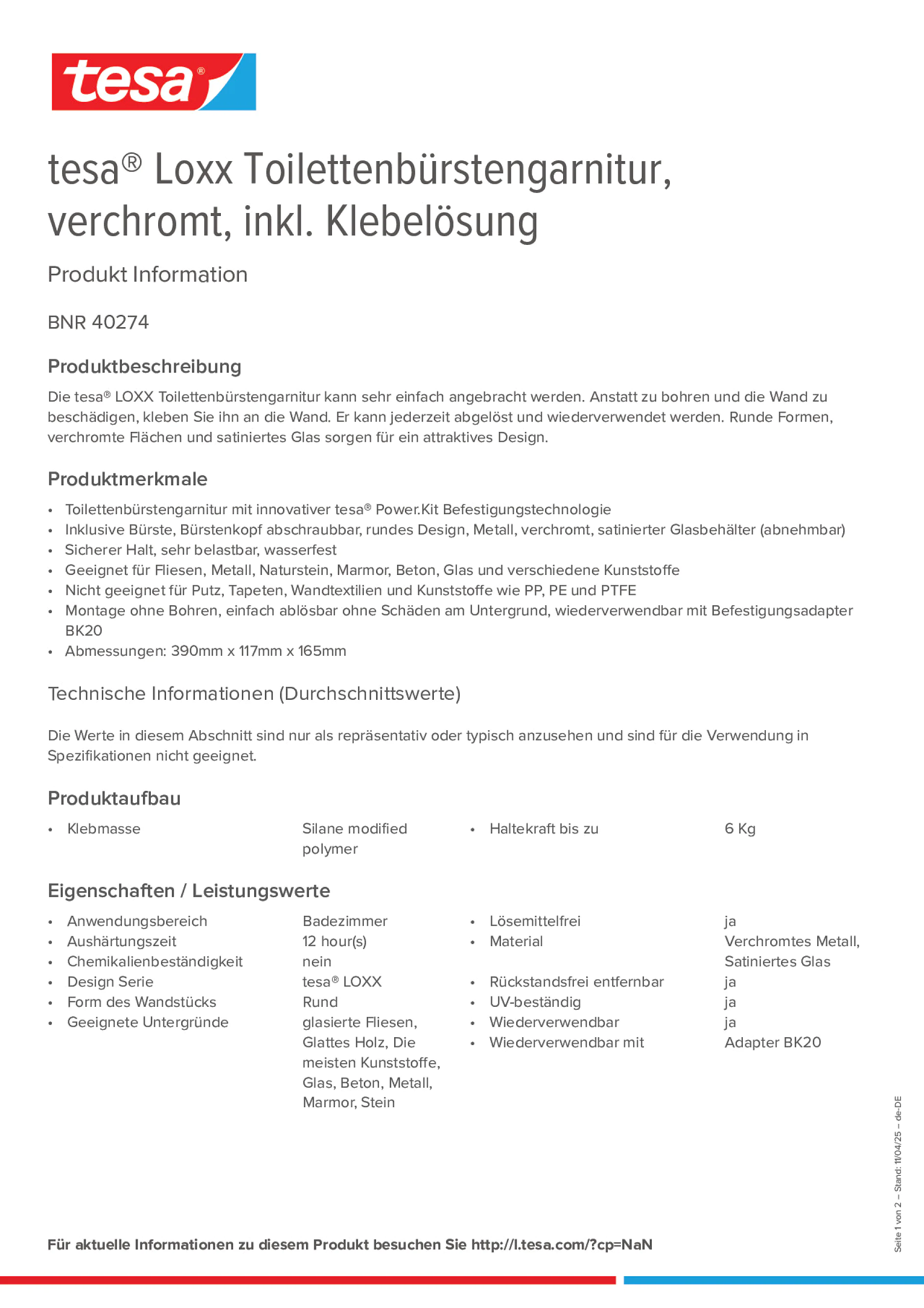 Product information_tesa® 40274_de-DE