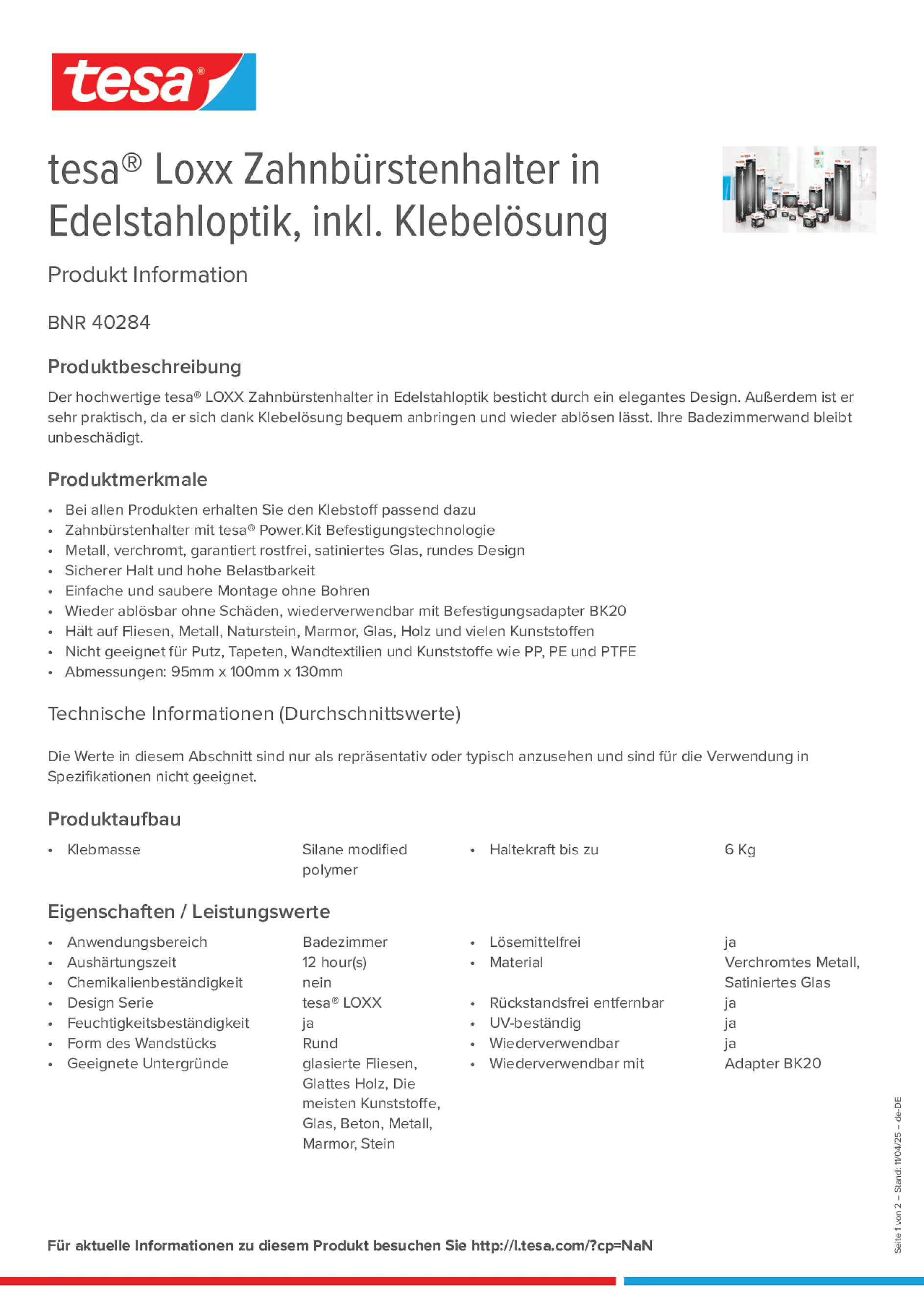 Product information_tesa® 40284_de-DE