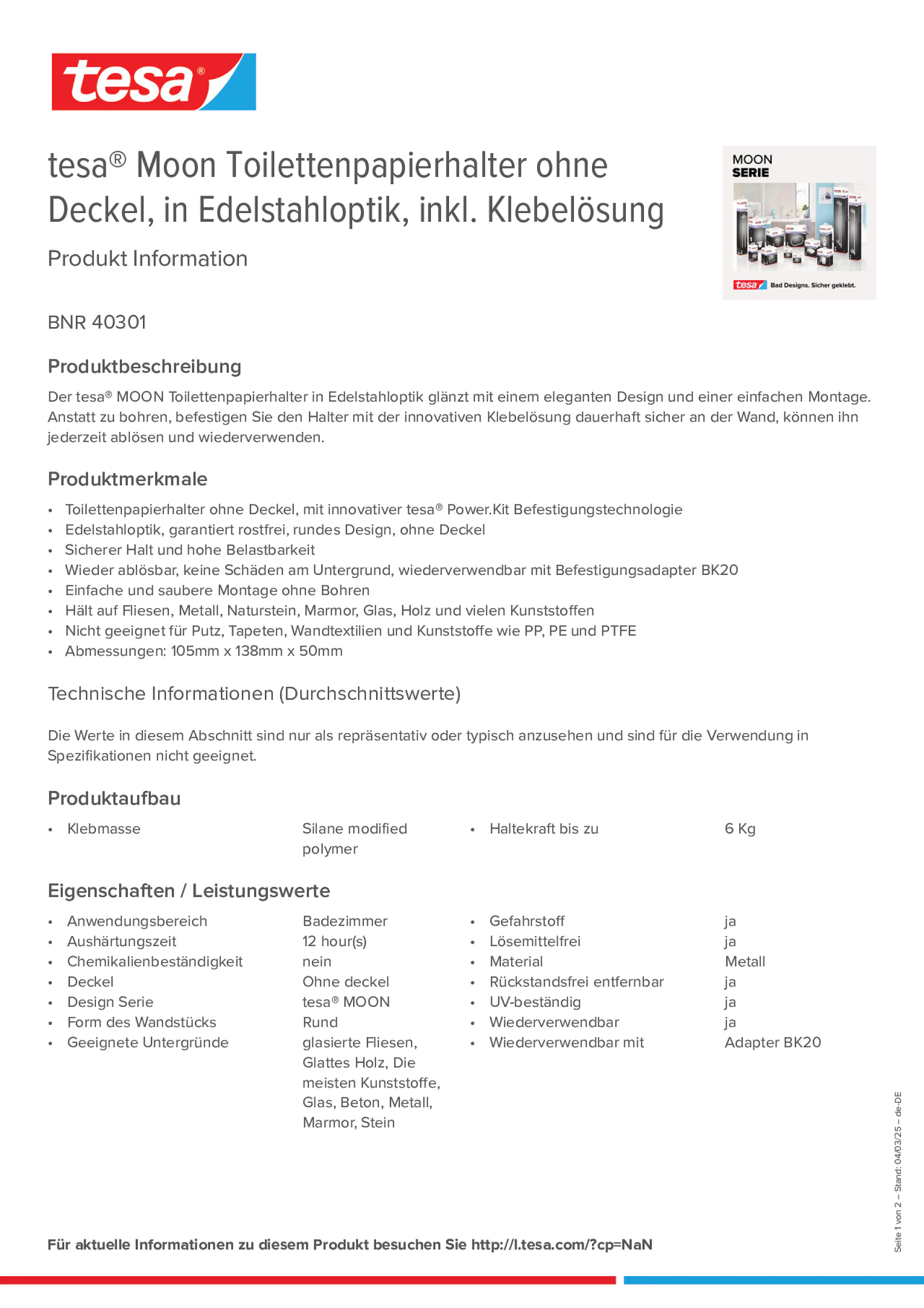 Product information_tesa® 40301_de-DE