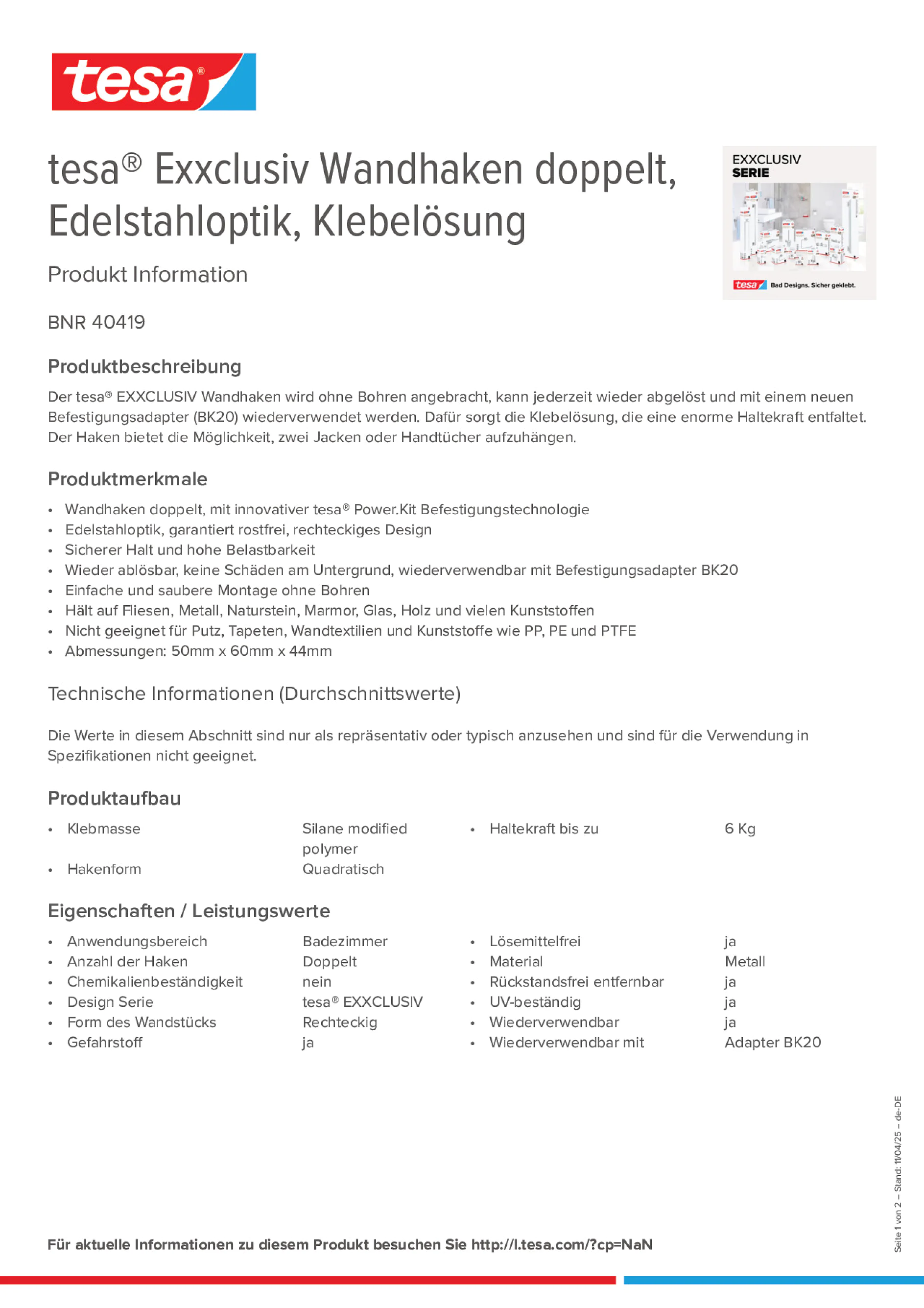 Product information_tesa® 40419_de-DE