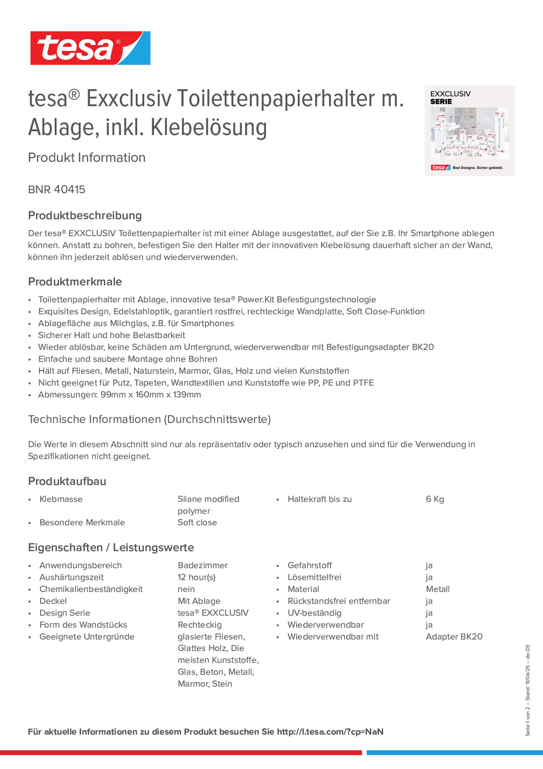 Product information_tesa® 40415_de-DE