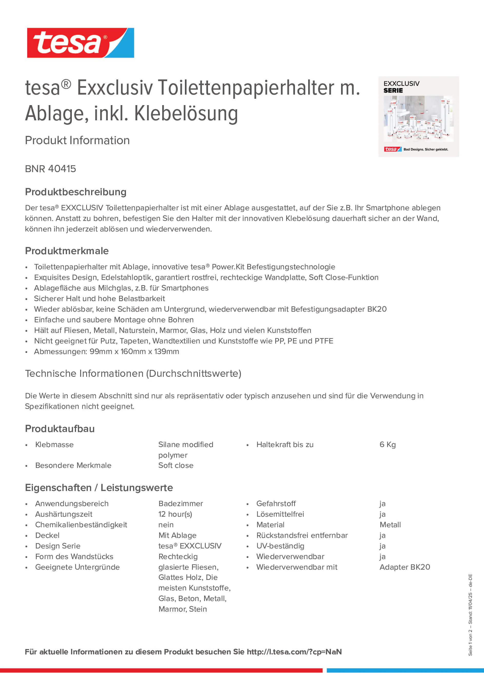 Product information_tesa® 40415_de-DE