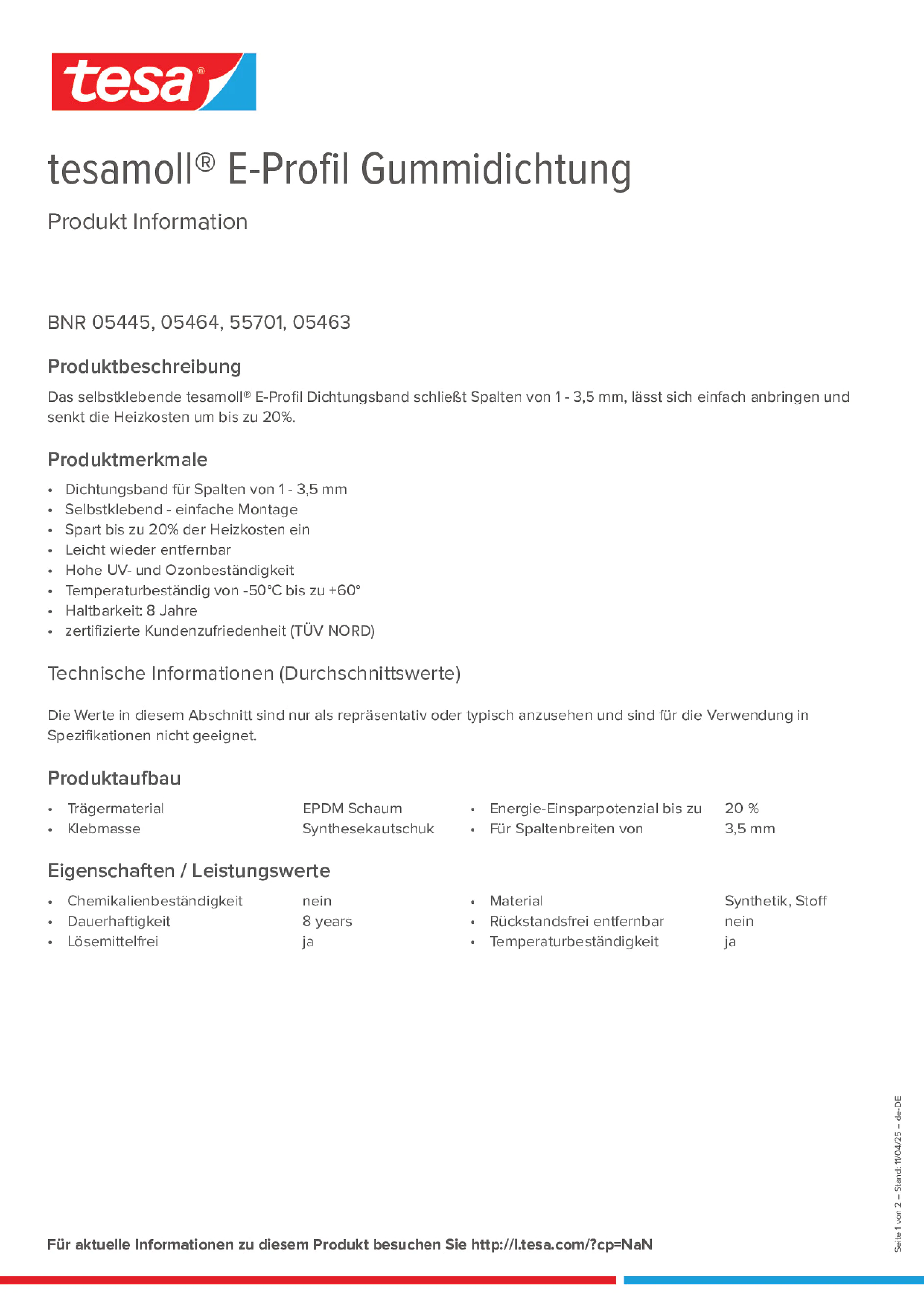 Product information_tesamoll® 5499_de-DE