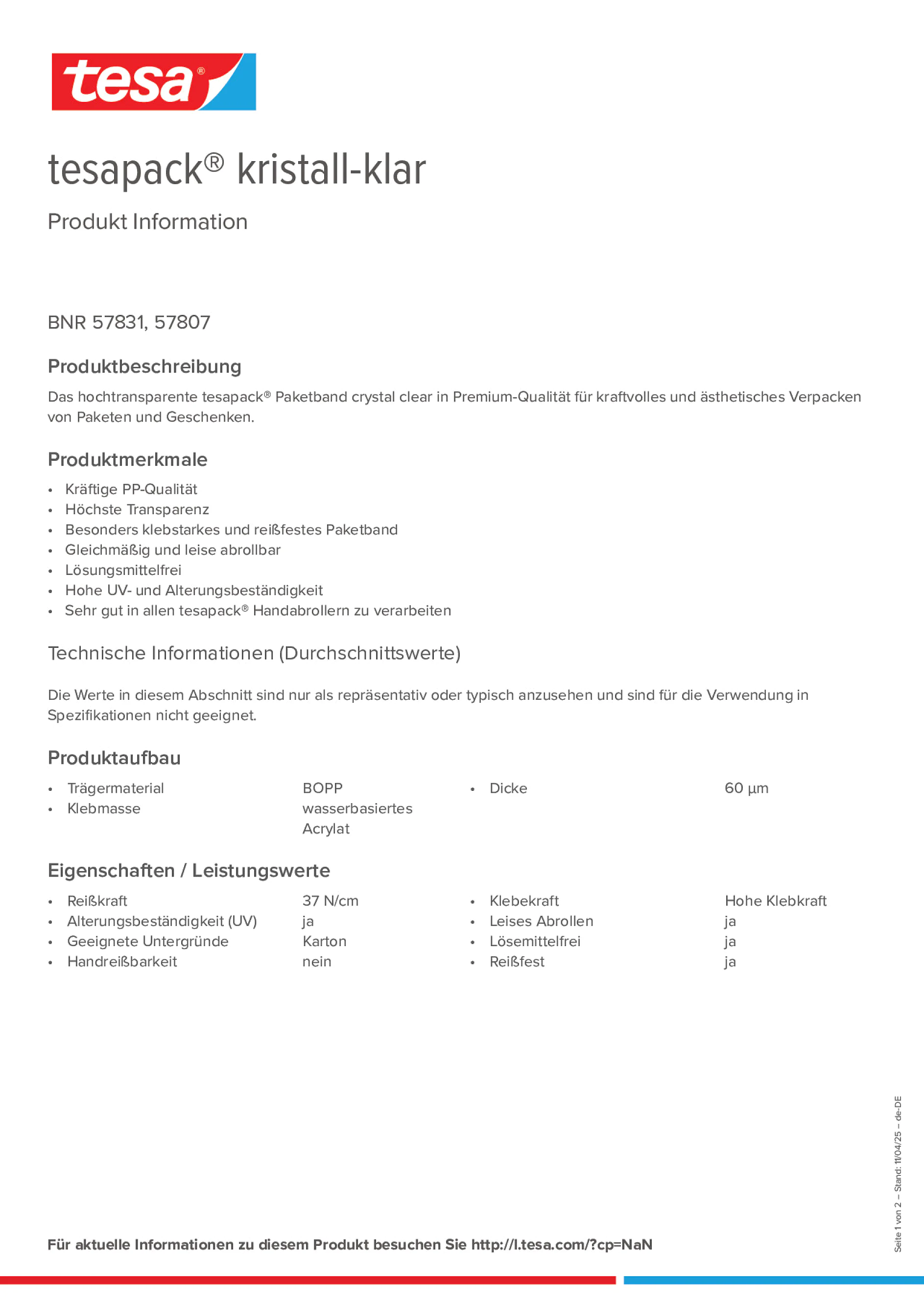 Product information_tesapack® 57807_de-DE