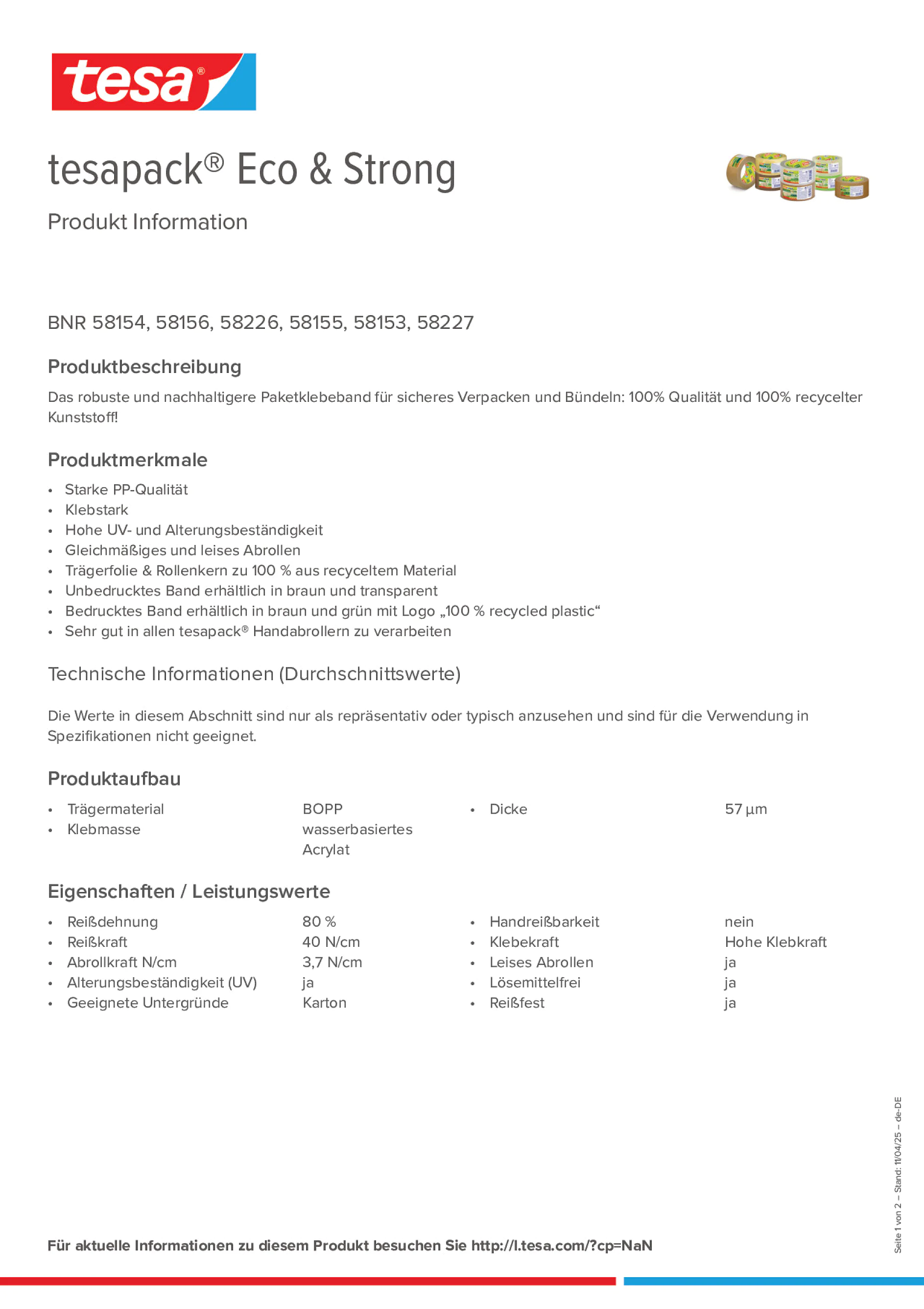 Product information_tesapack® 58154_de-DE